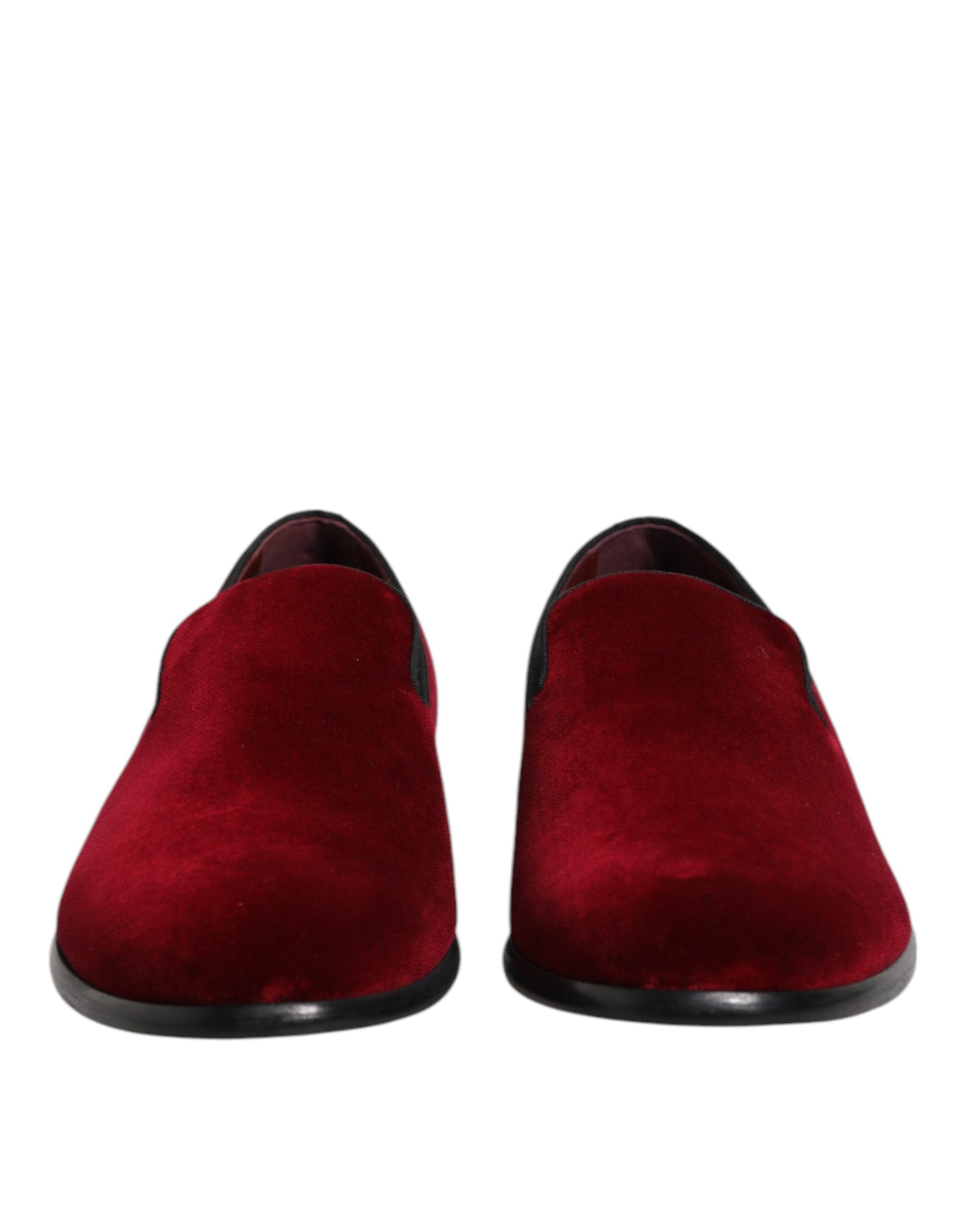 Dolce & Gabbana Red Slip On Loafers for Men alternate view