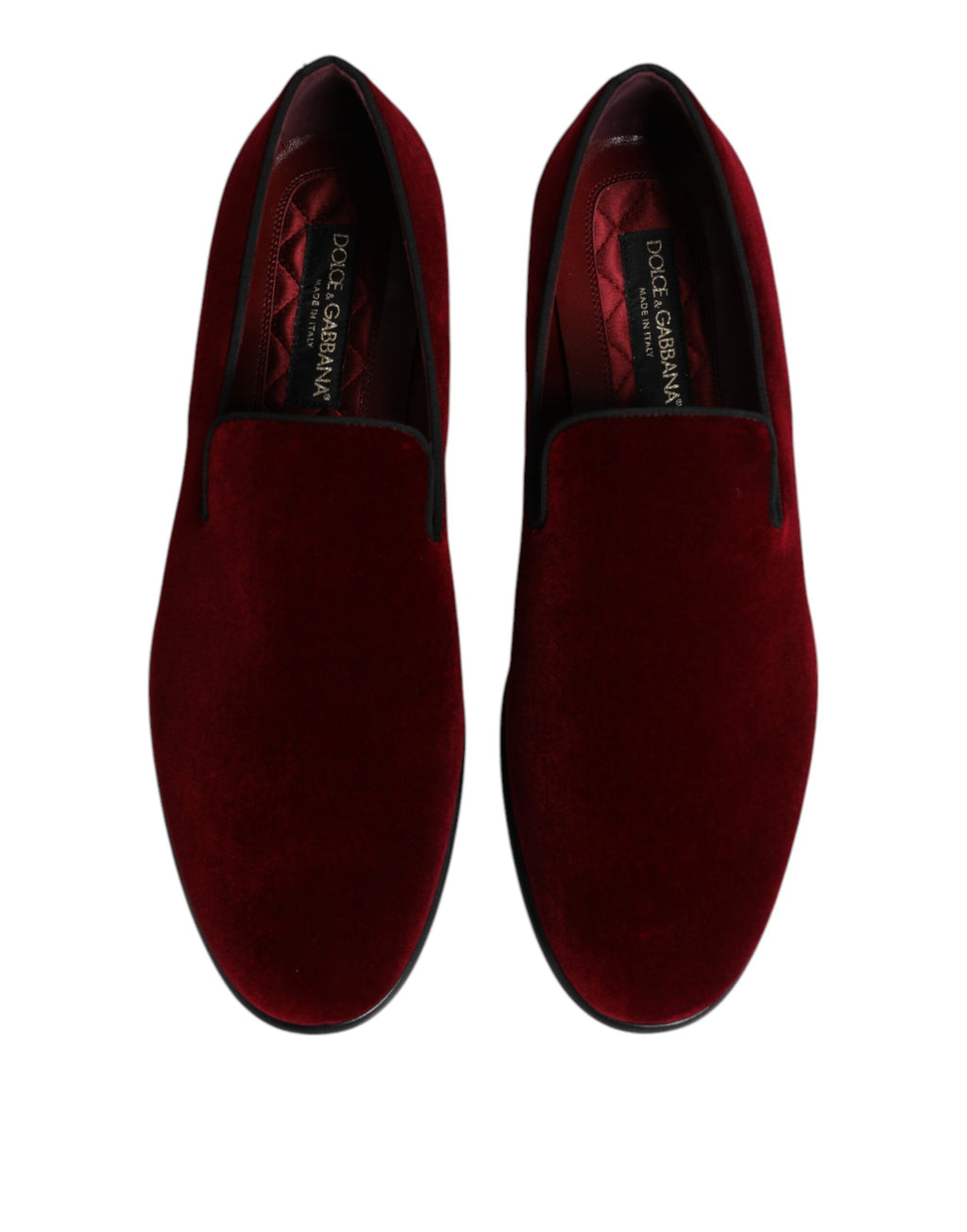 Dolce & Gabbana Red Slip On Loafers for Men detail view