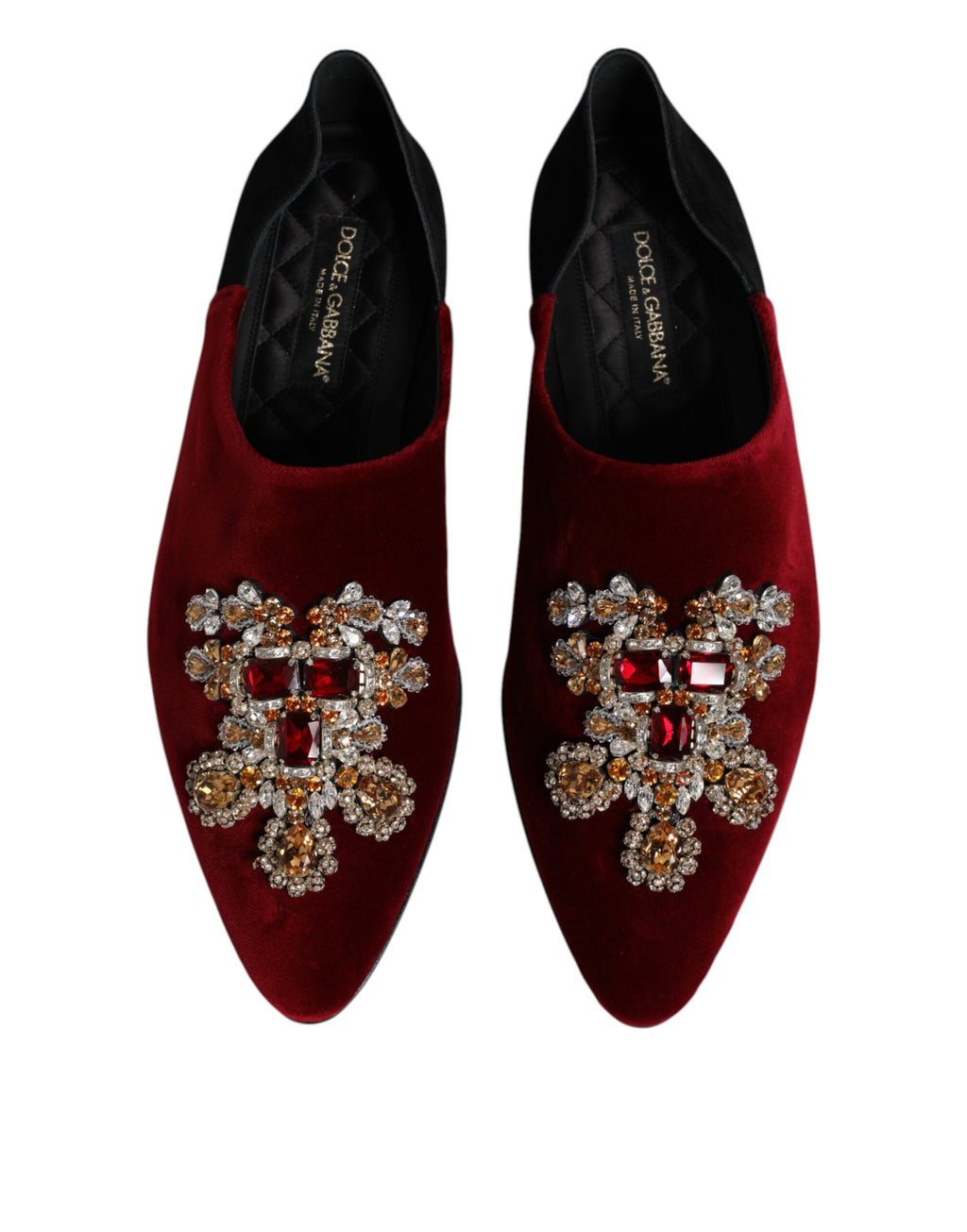 Dolce & Gabbana Black Slip On Loafers for Men detail view