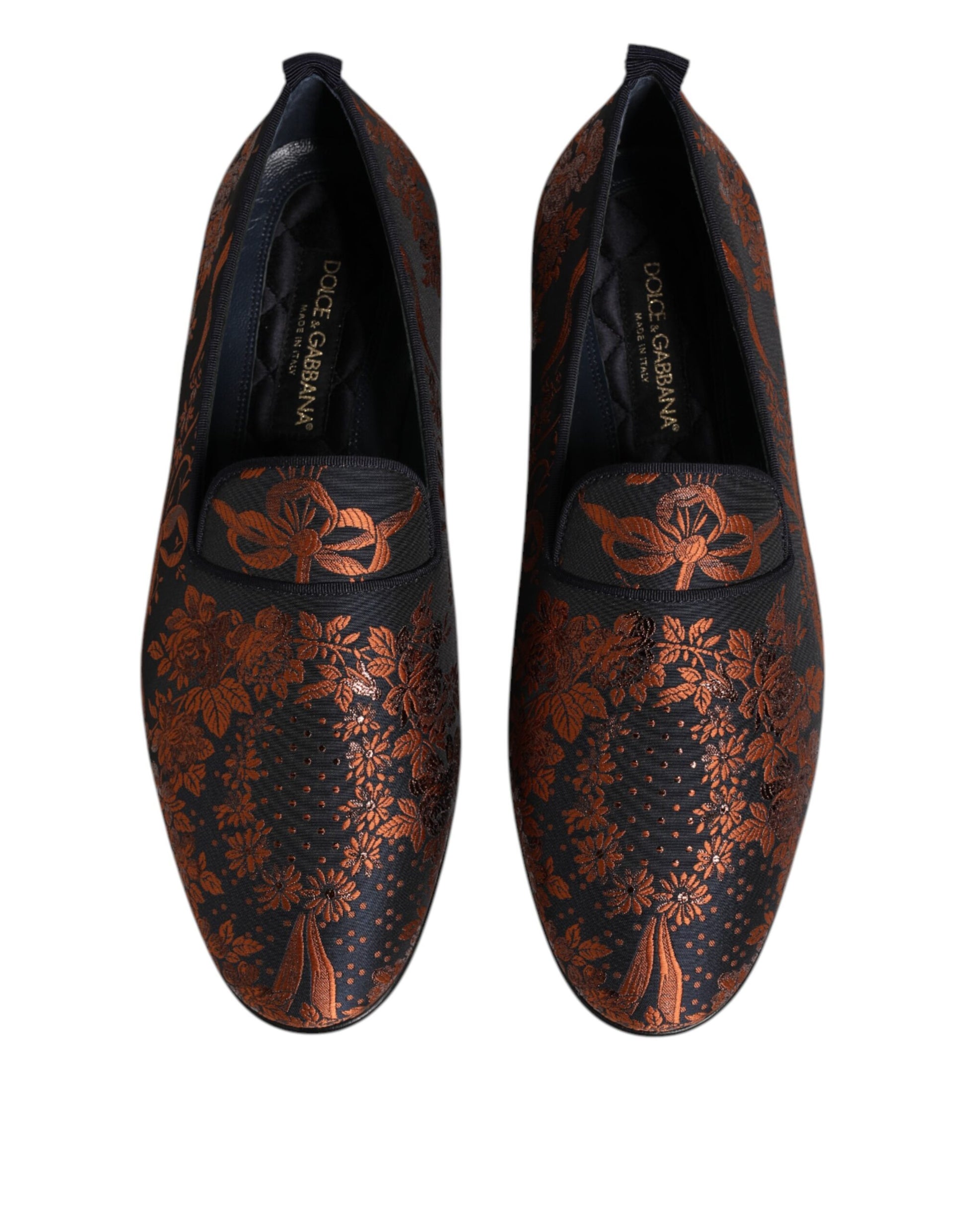 Dolce & Gabbana Black Slip On Loafers for Men detail view