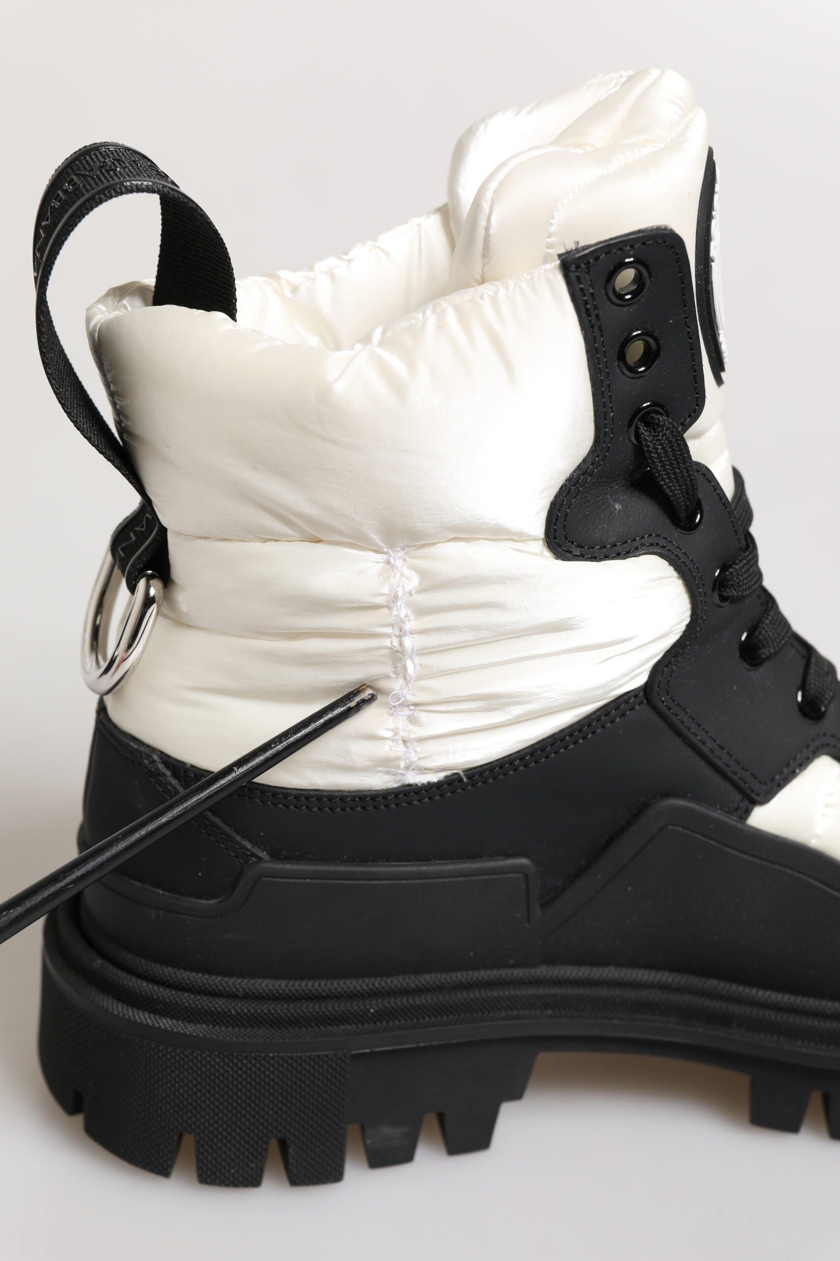 Dolce & Gabbana Black Lace Up Boots for Women additional view