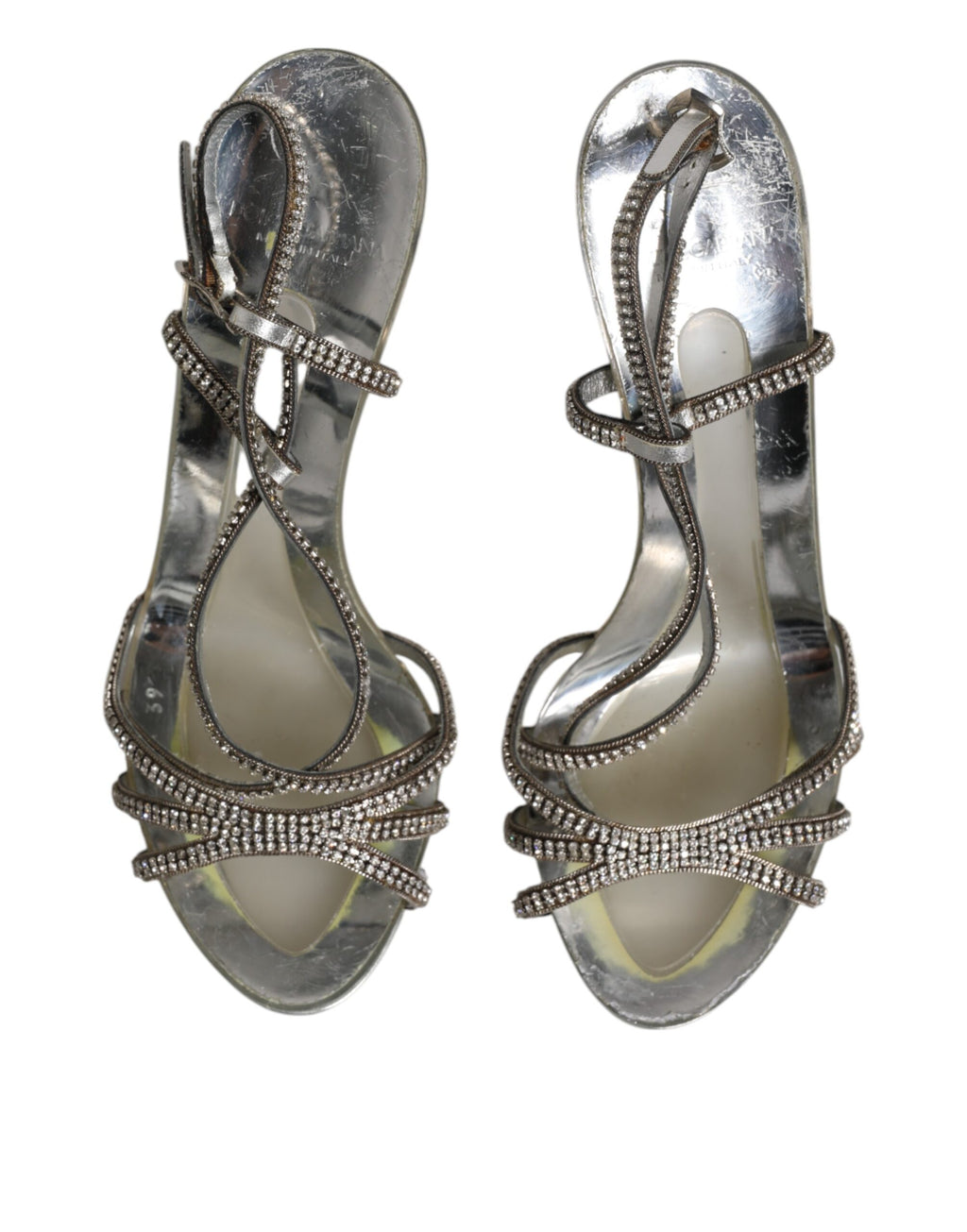 Dolce & Gabbana Silver Stiletto Heels for Women detail view