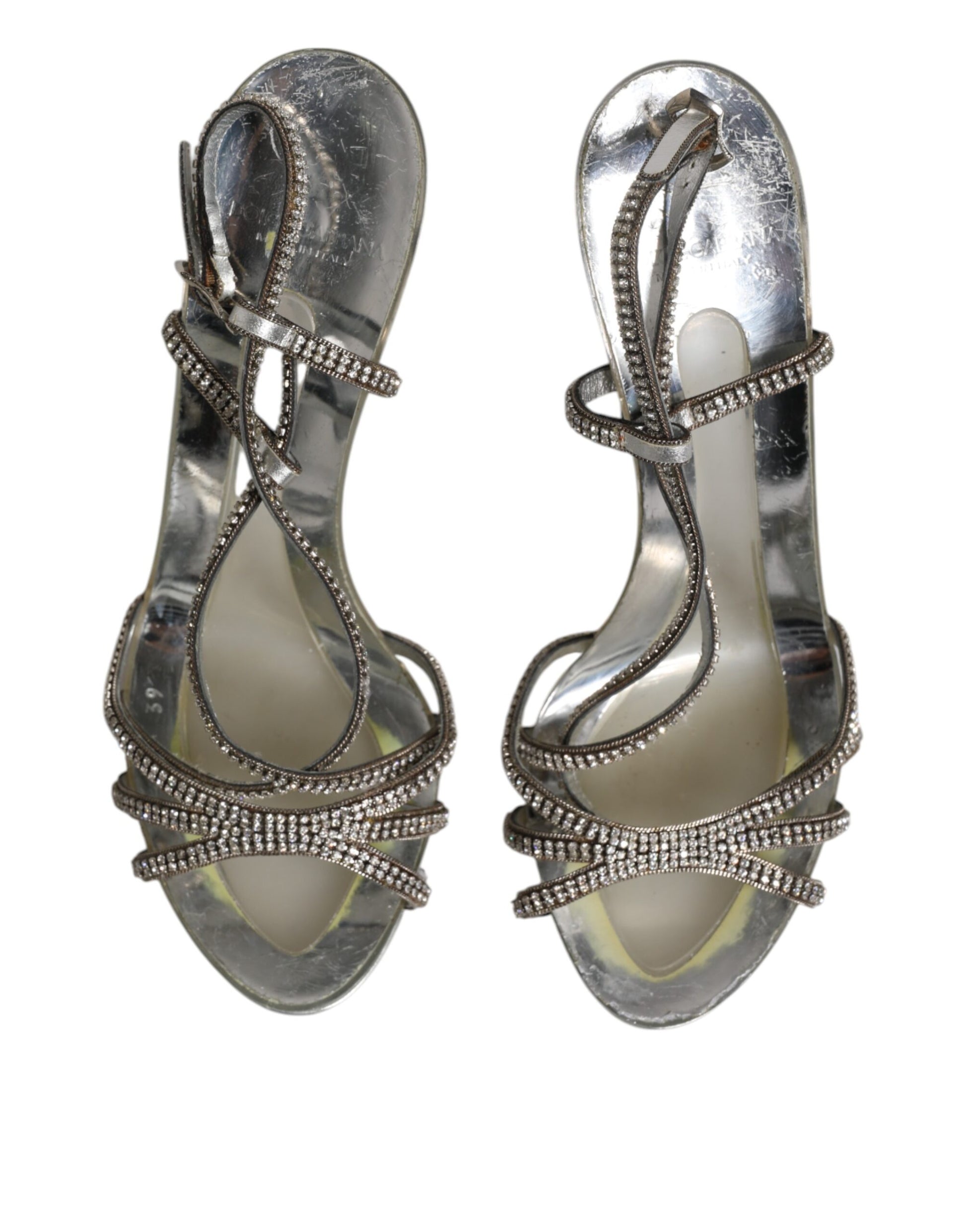 Dolce & Gabbana Silver Stiletto Heels for Women detail view