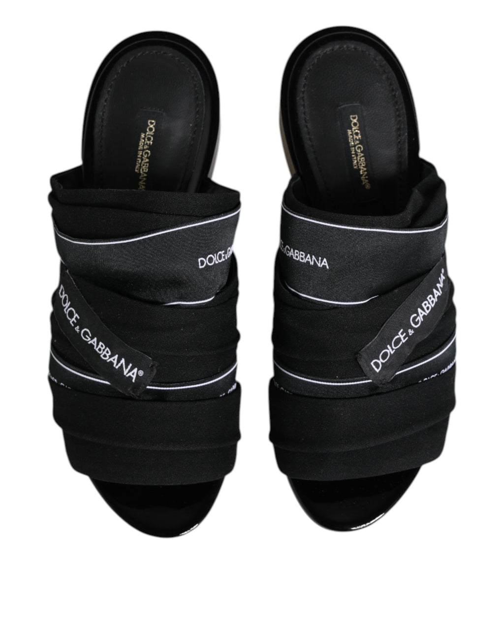 Dolce & Gabbana Black Flat for Women detail view