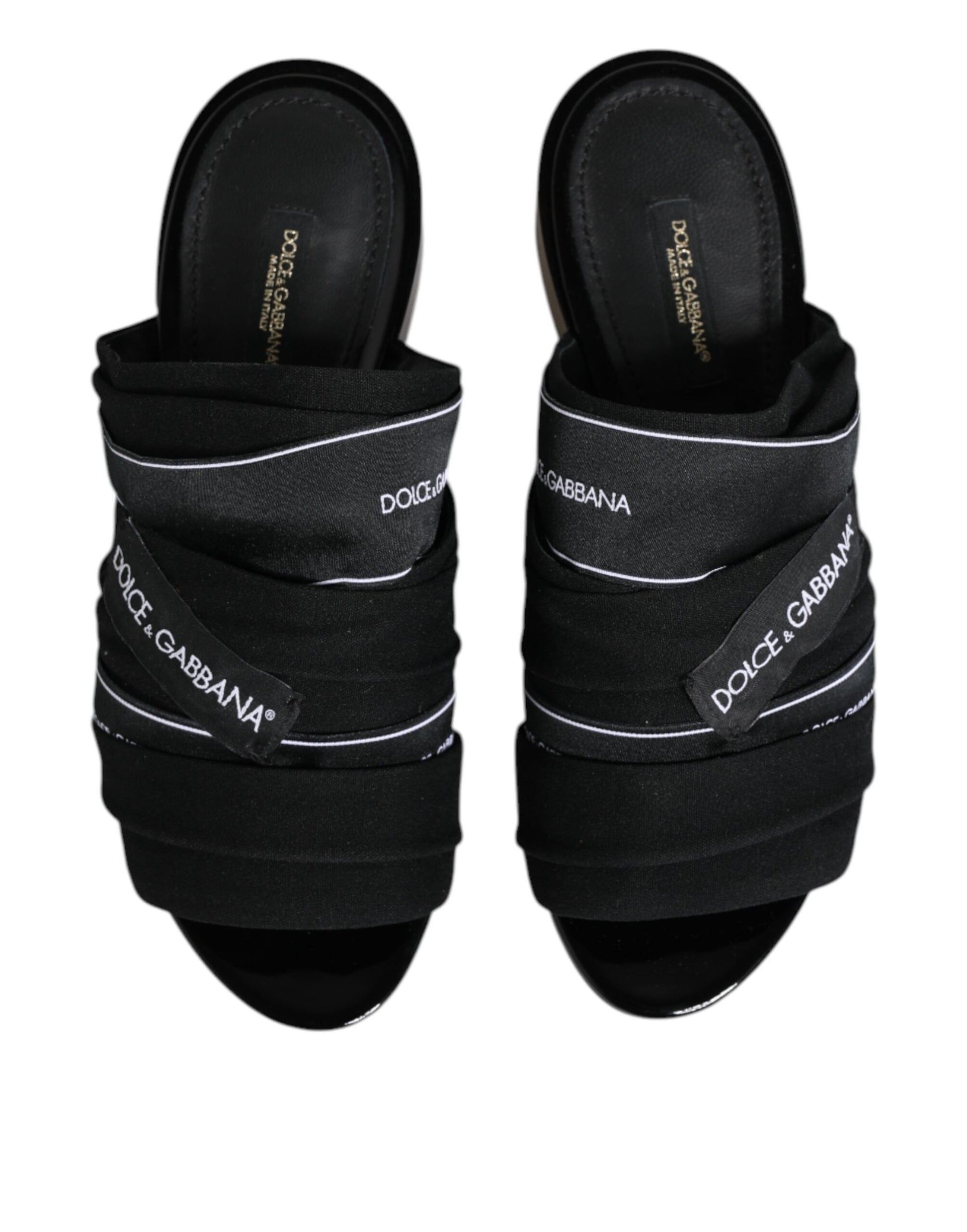 Dolce & Gabbana Black Flat for Women detail view