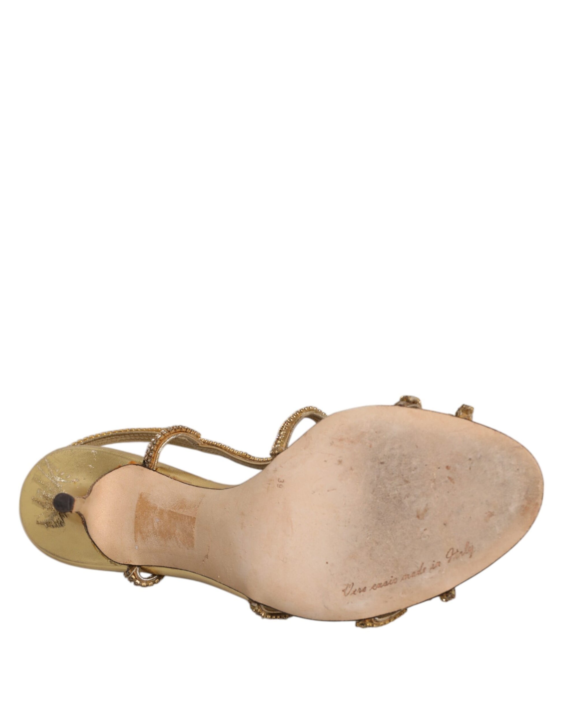 Dolce & Gabbana Gold Stiletto Heels for Women additional view