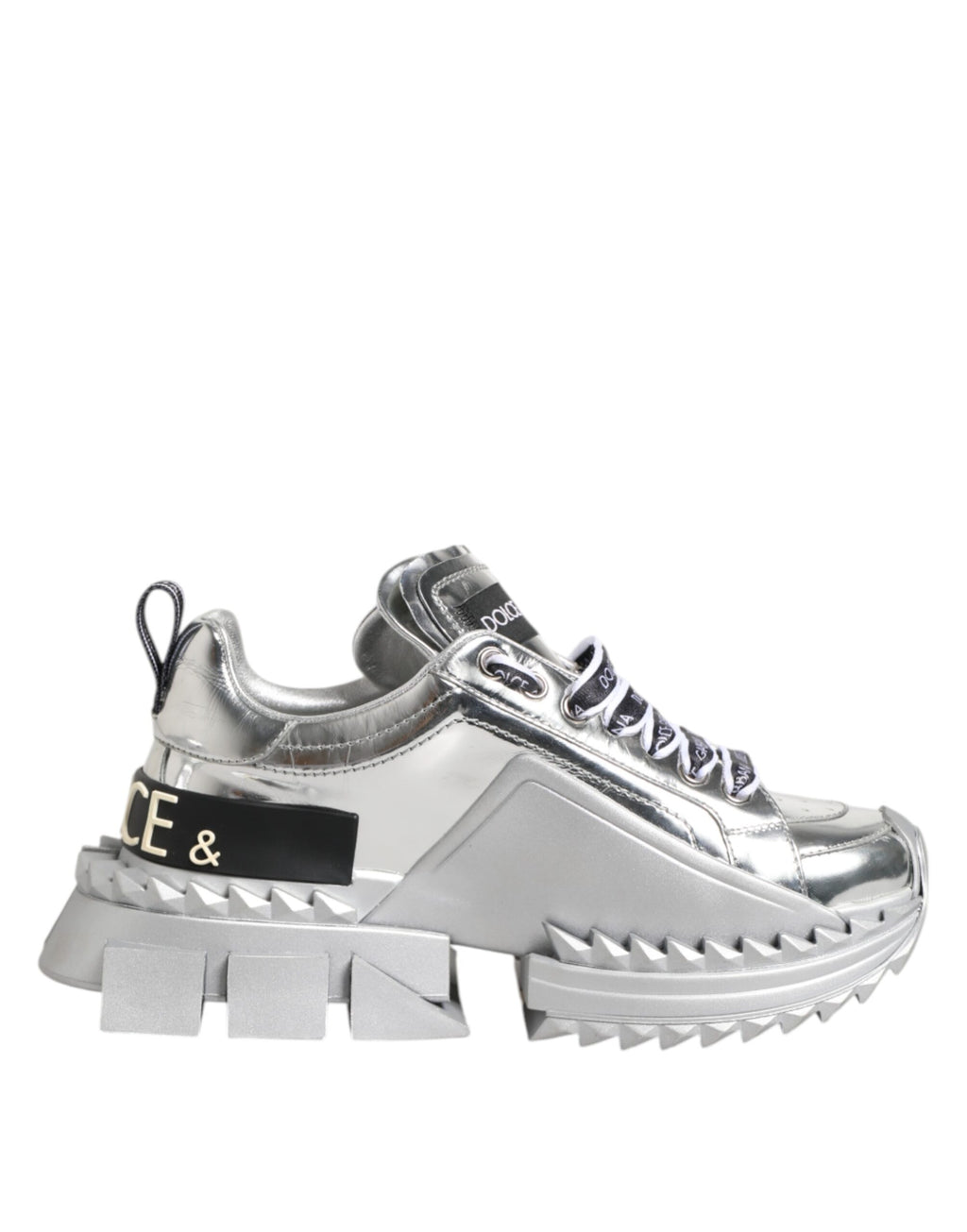 Dolce & Gabbana Silver Low Top Sneakers for Women