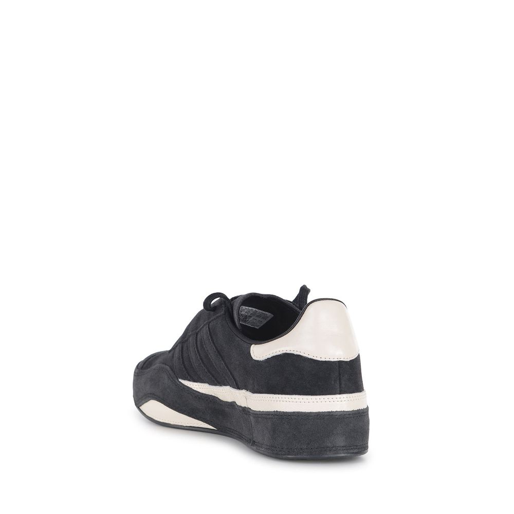 Y-3 Black Calfskin Chunky Sneakers