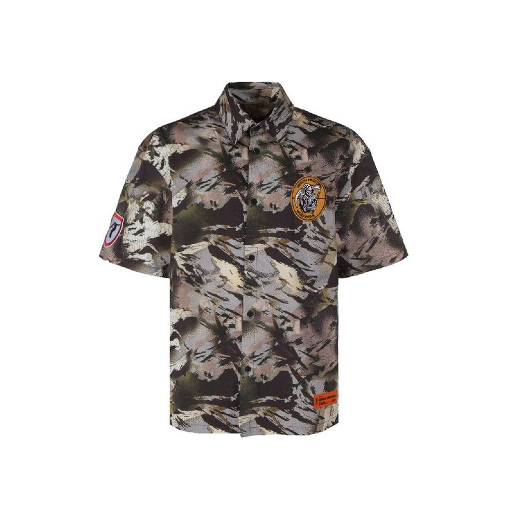 Heron Preston Camouflage-Popeline-Hemd
