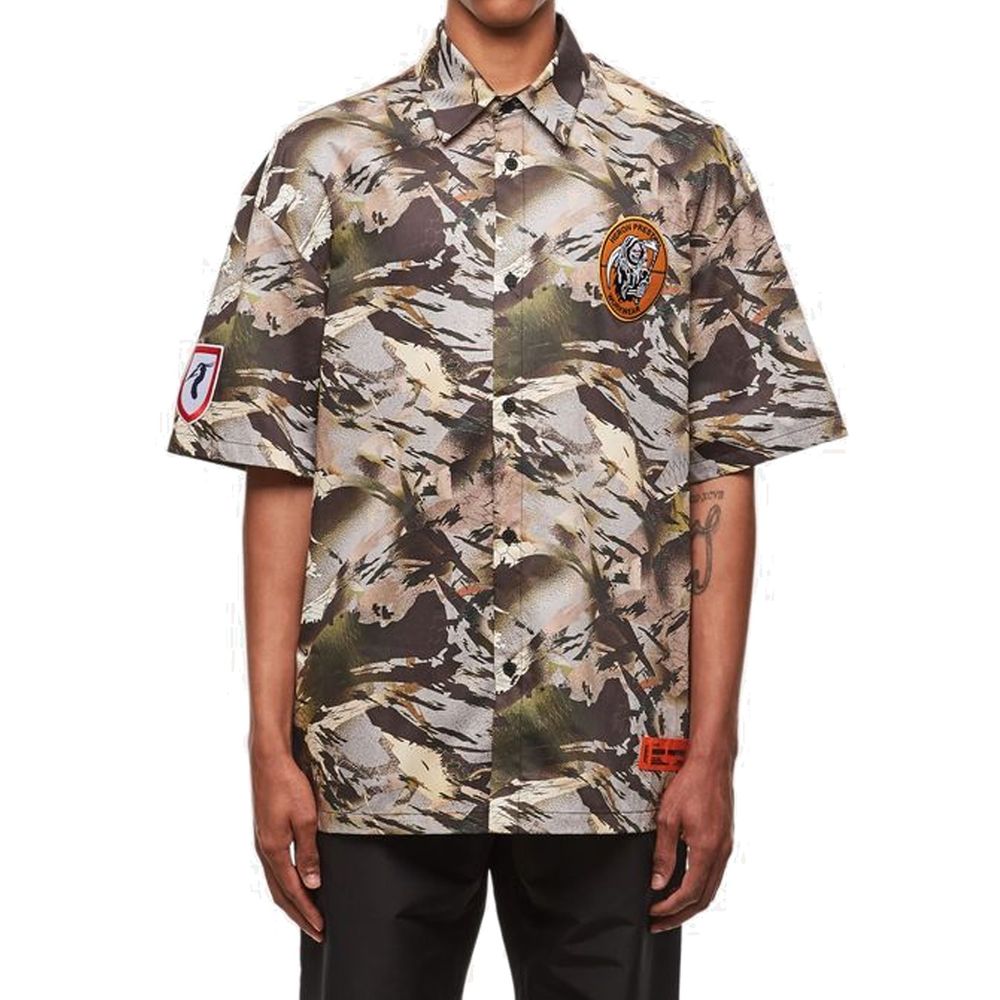 Heron Preston Camouflage-Popeline-Hemd