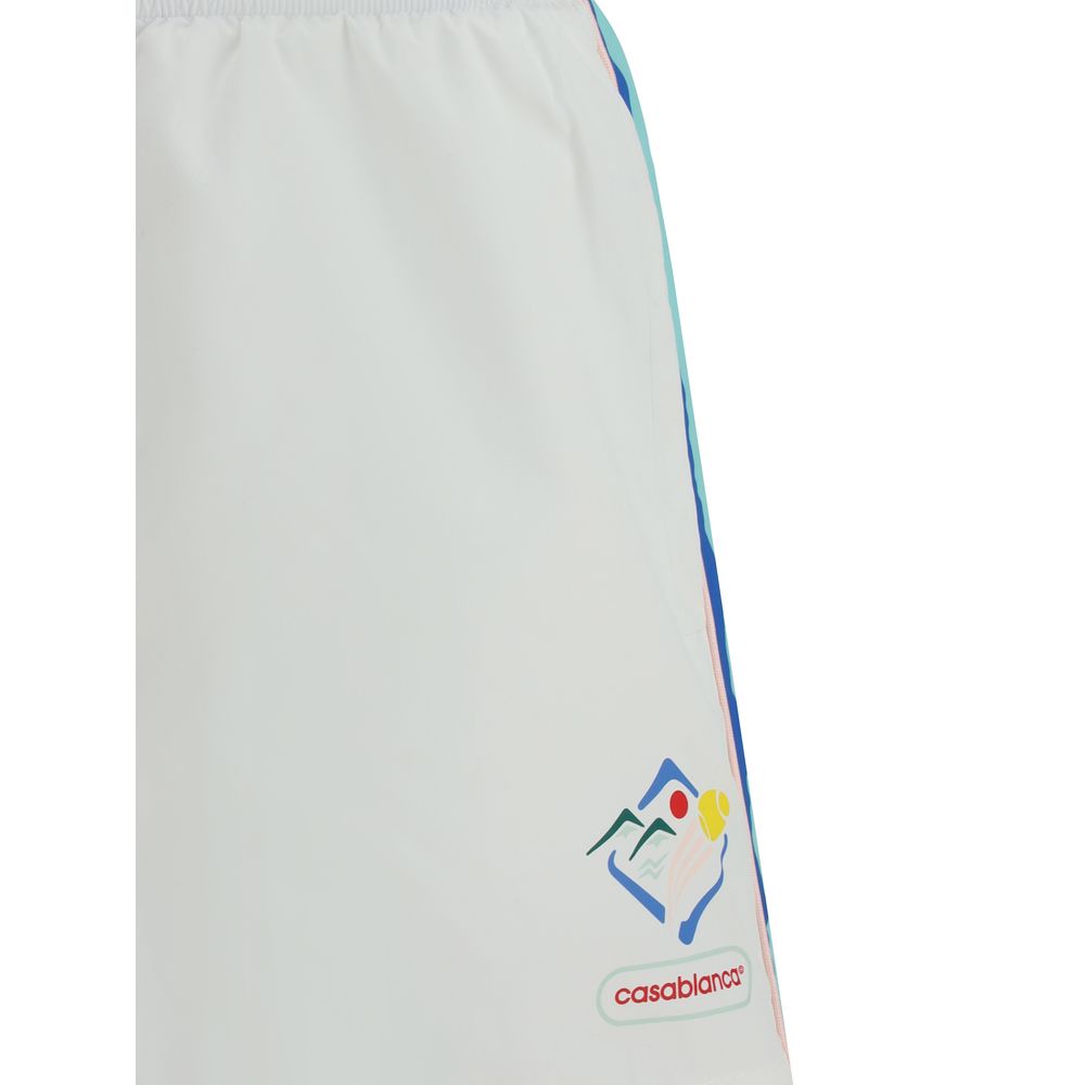Casablanca Multicolor Nylon Bermuda Shorts