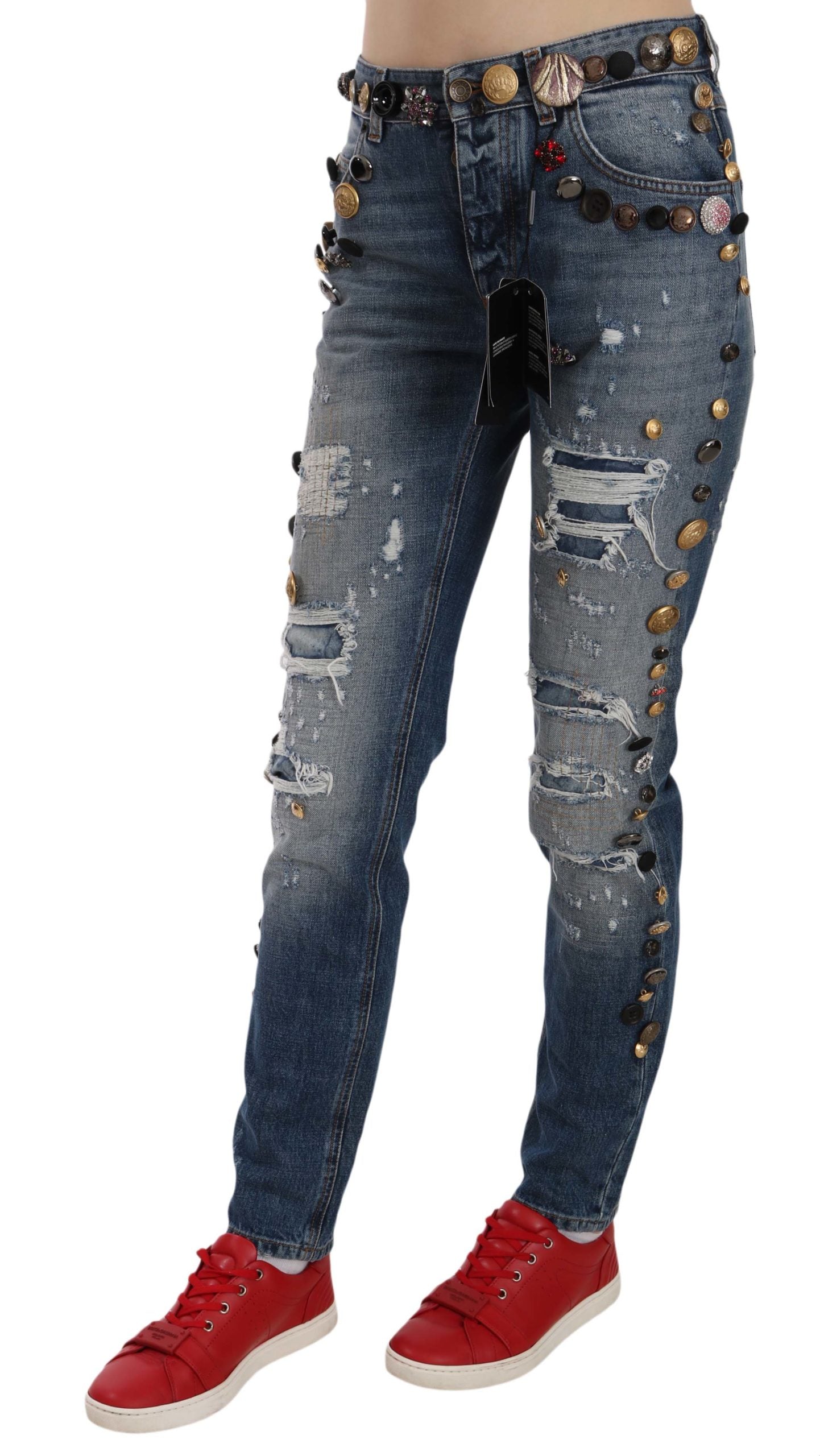 Dolce & Gabbana Blue Slim Fit Jeans for Women alternate view