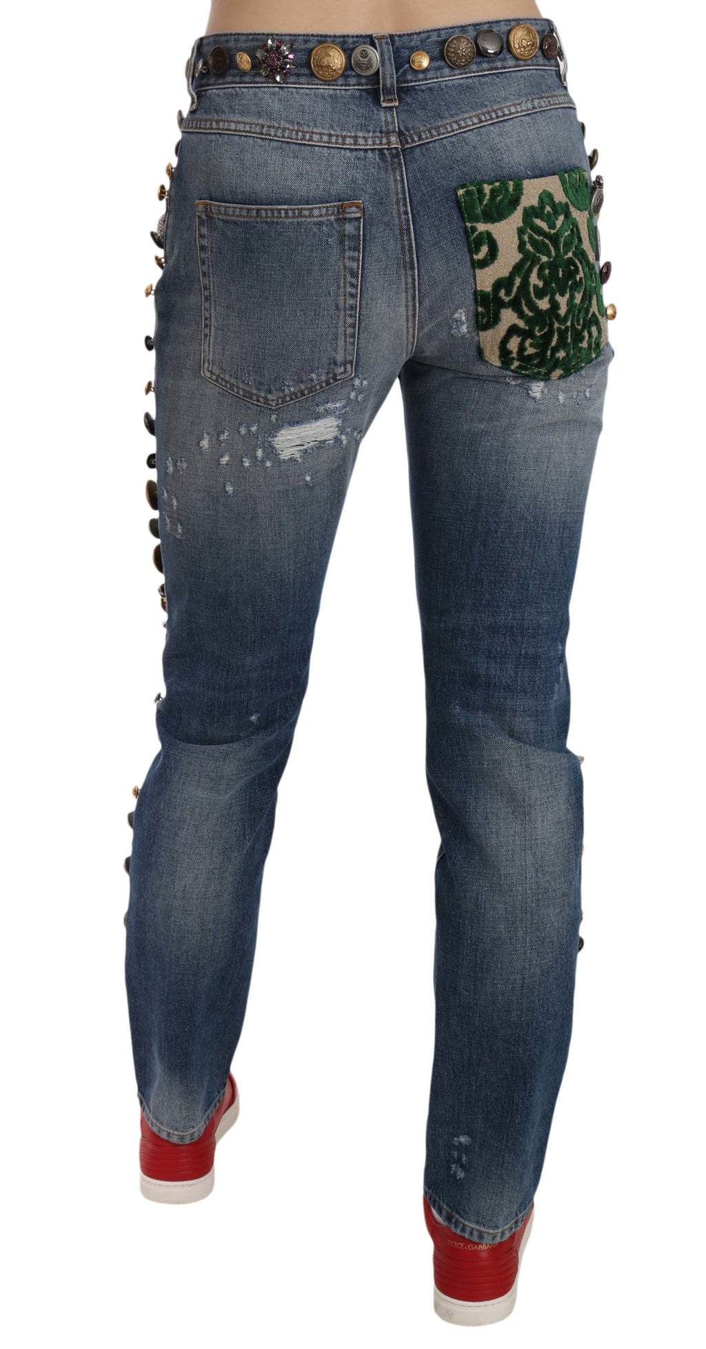 Dolce & Gabbana Blue Slim Fit Jeans for Women detail view