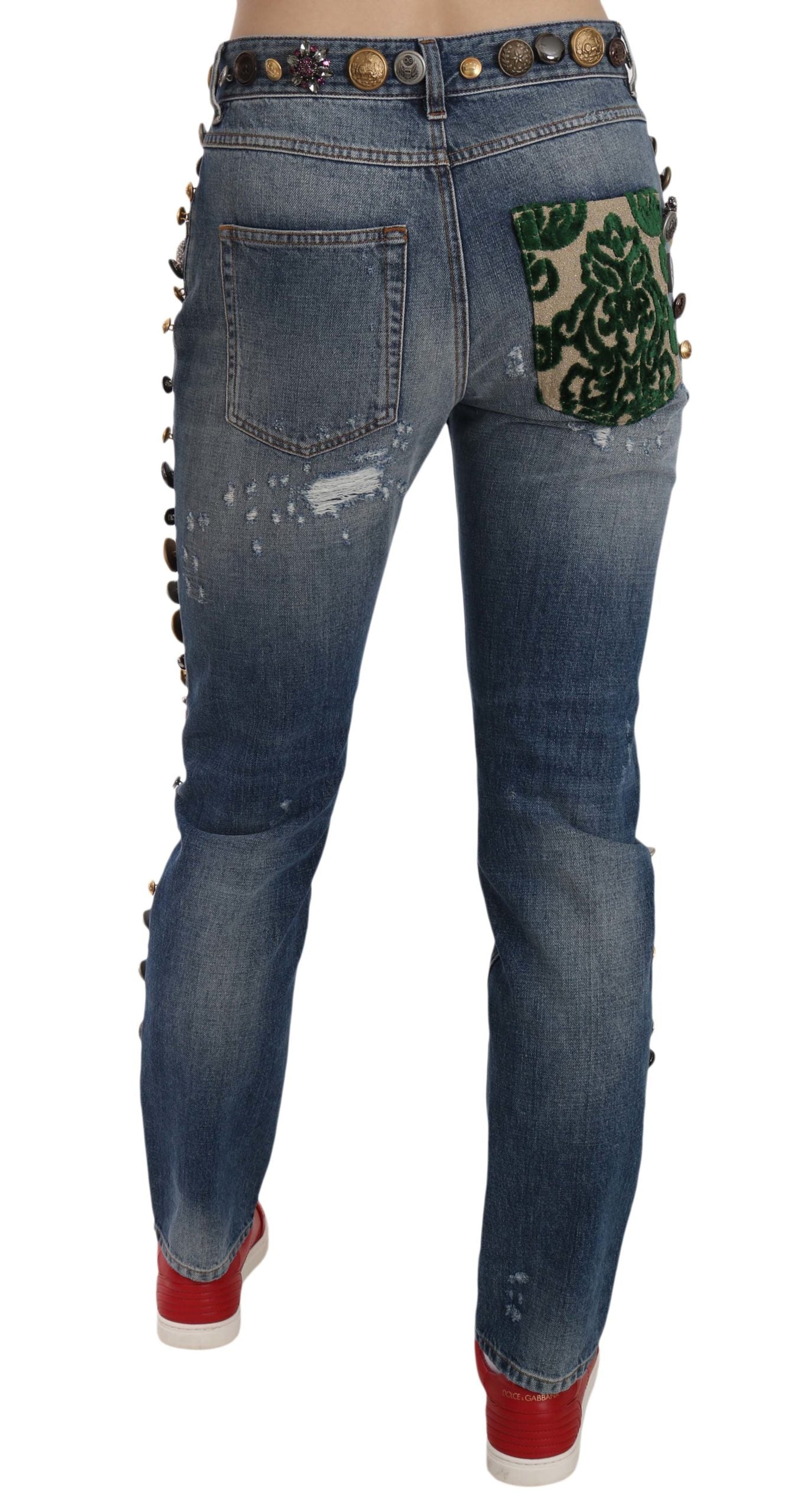 Dolce & Gabbana Blue Slim Fit Jeans for Women detail view