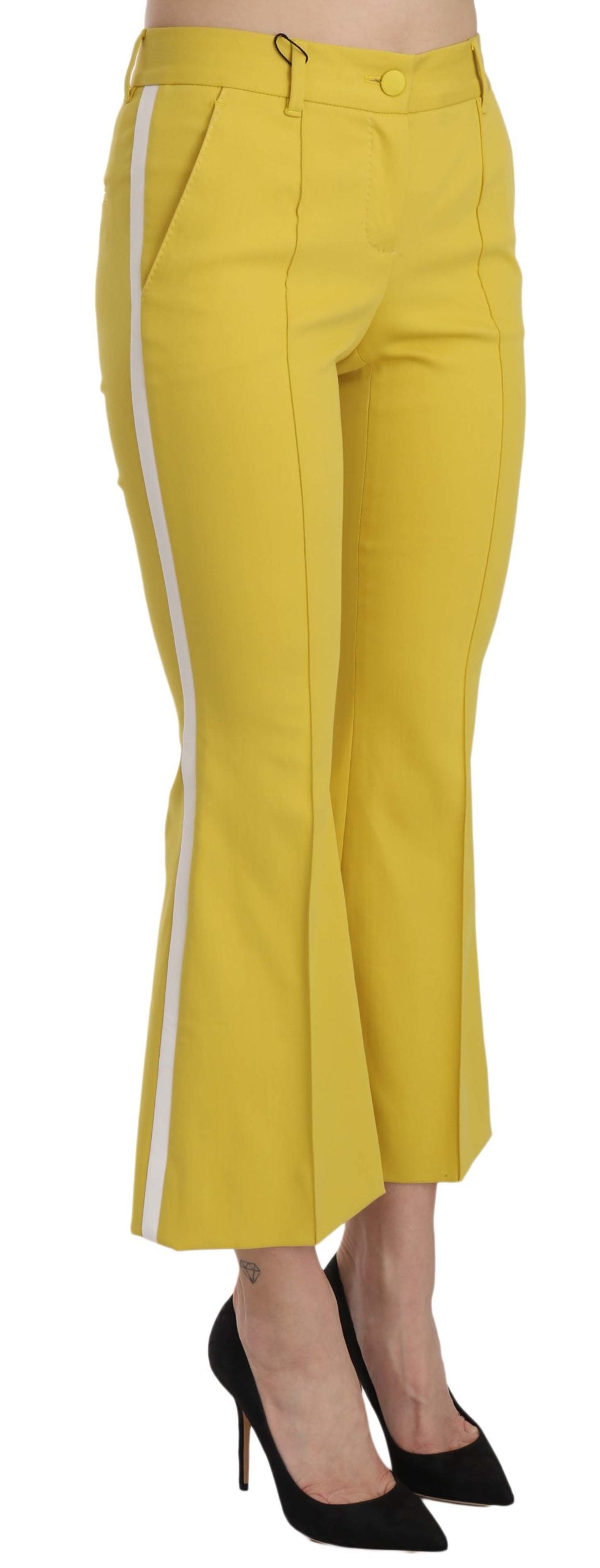 Dolce & Gabbana Yellow Flared Pants for Women alternate view