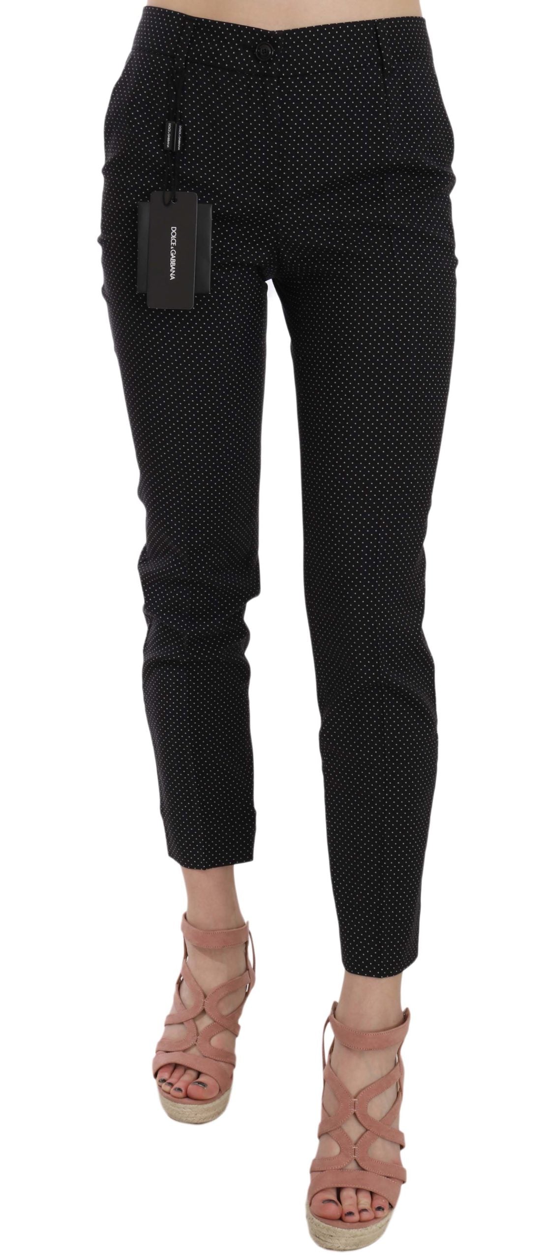 Dolce & Gabbana Black Cropped Pants for Women