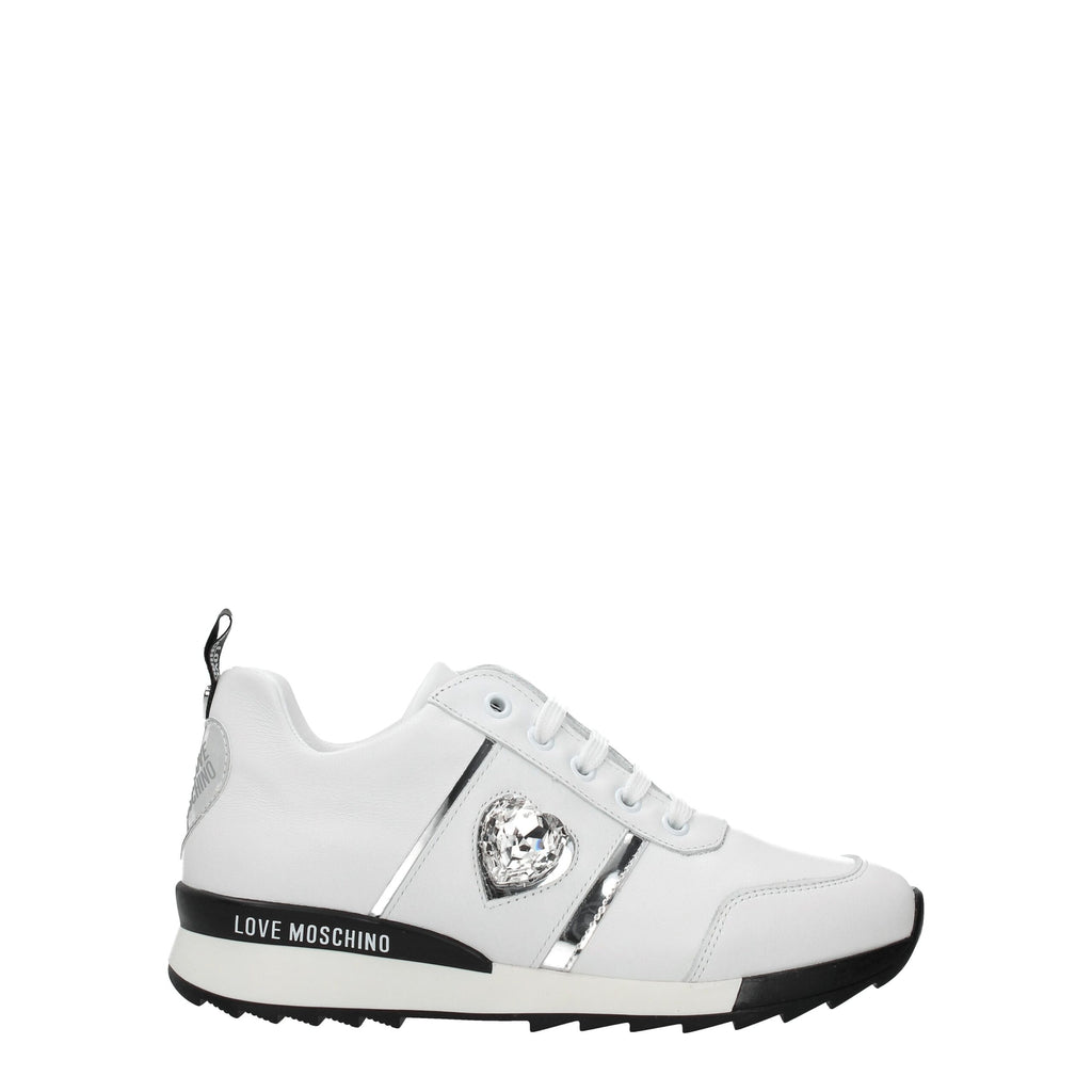 Love Moschino White Low Top Sneakers for Women