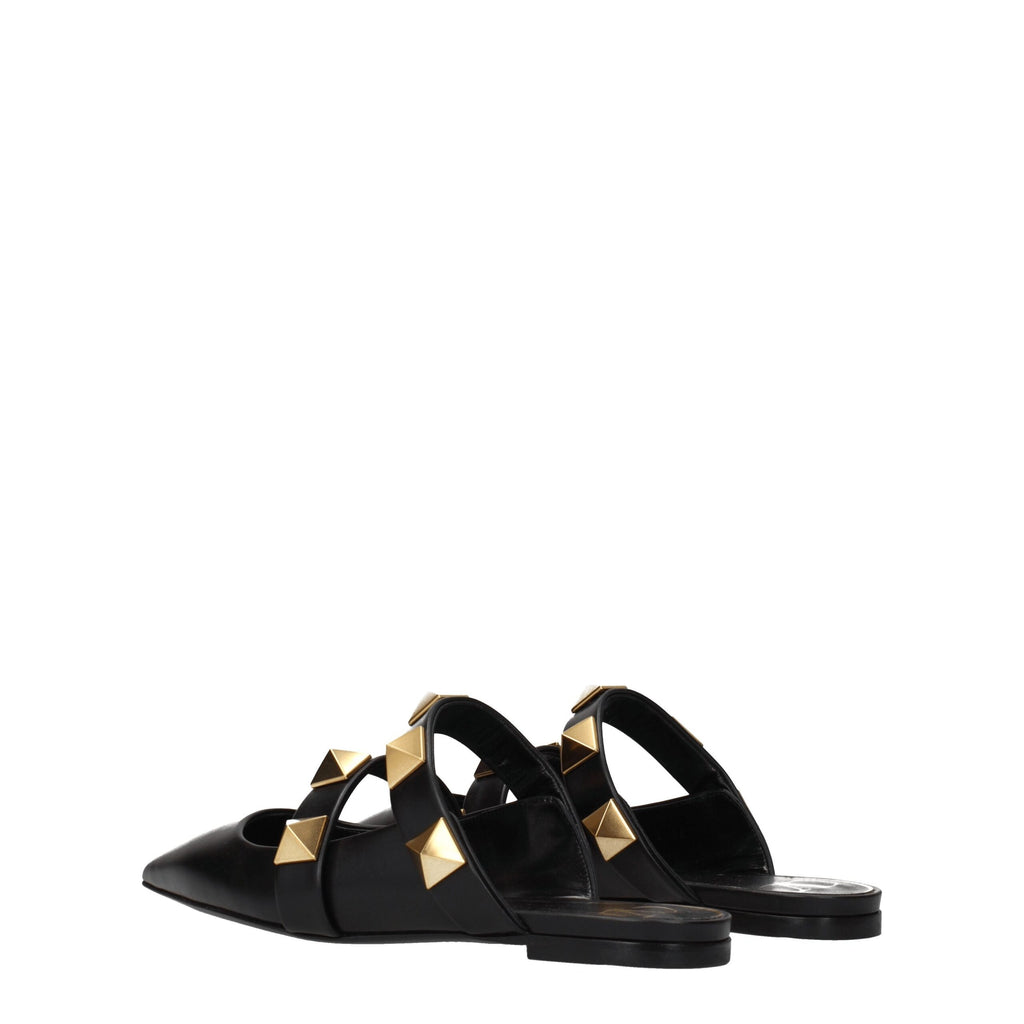 Valentino Garavani Black Mules for Women side view