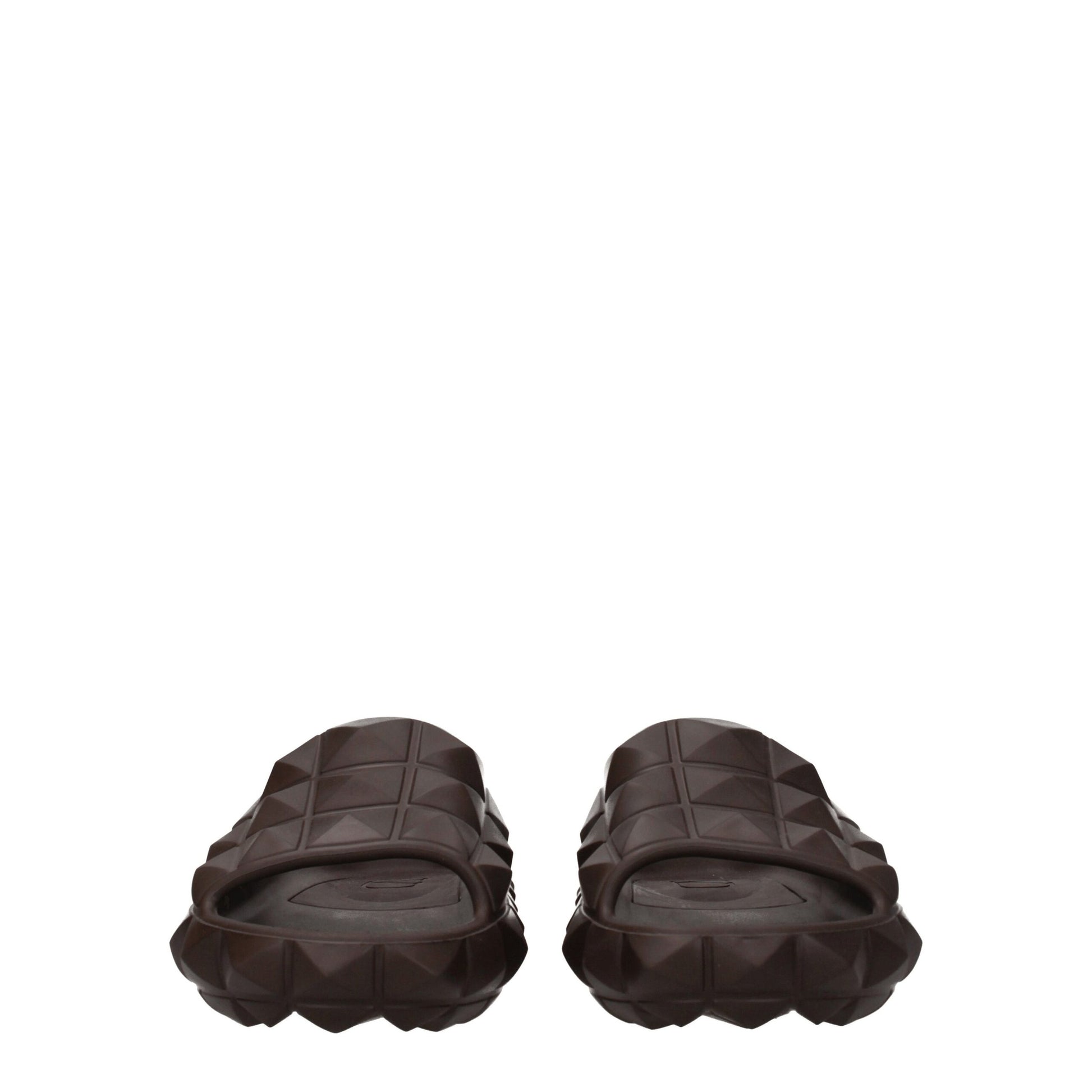 Valentino Garavani Brown Slippers for Men detail view