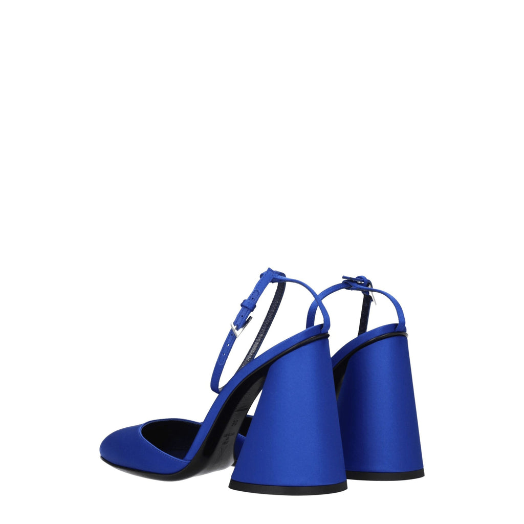 The Attico Blue Platforms for Women side view