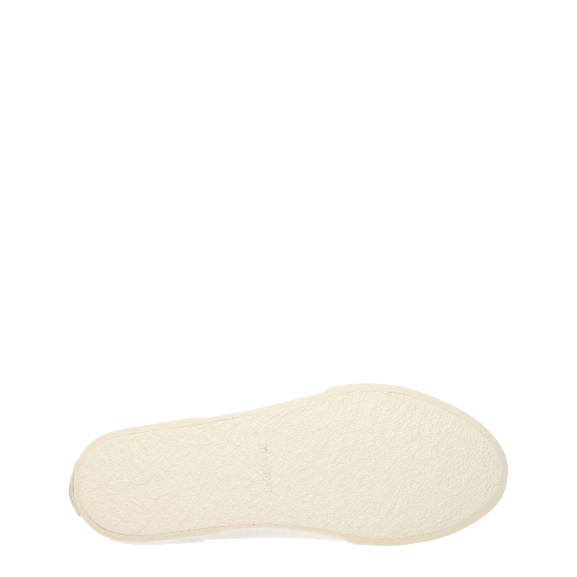 Jil Sander Beige Fabric High Top Sneakers