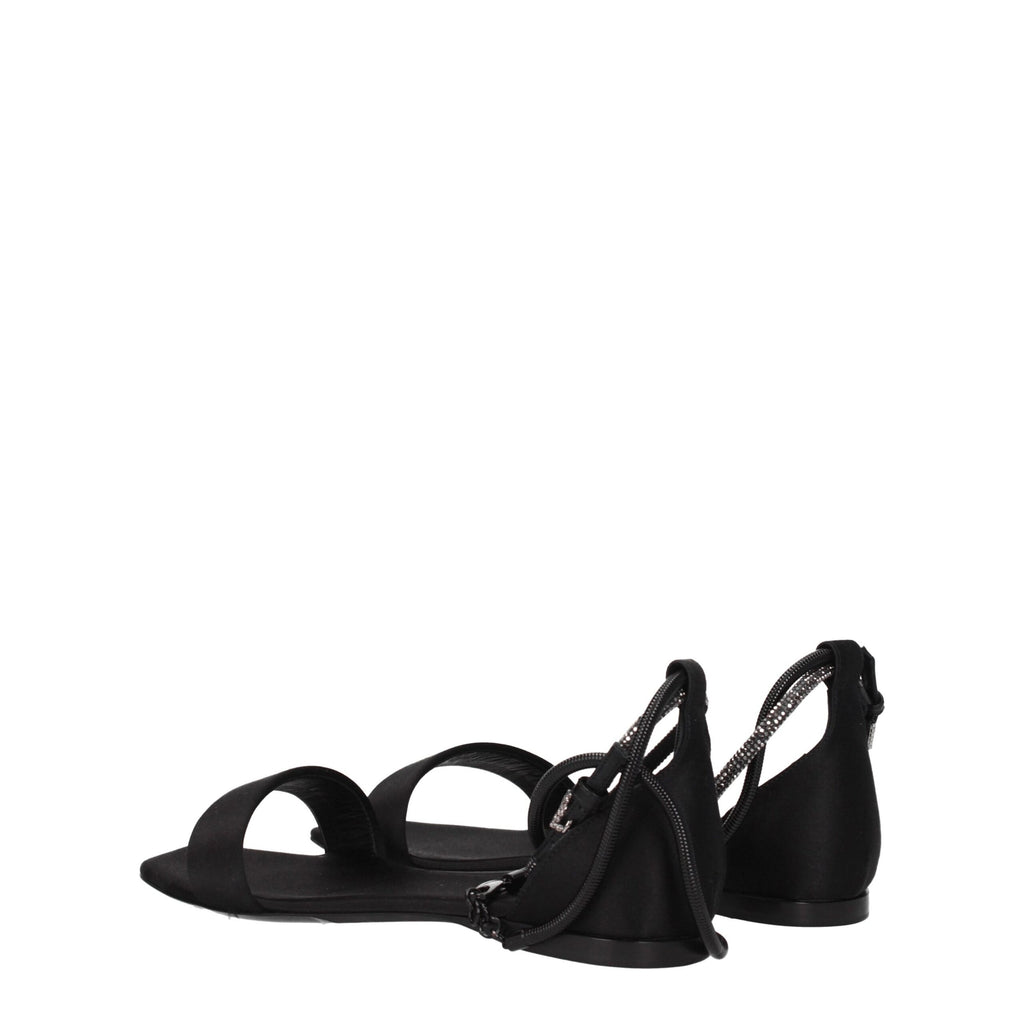 Max Mara Black Flat for Women side view