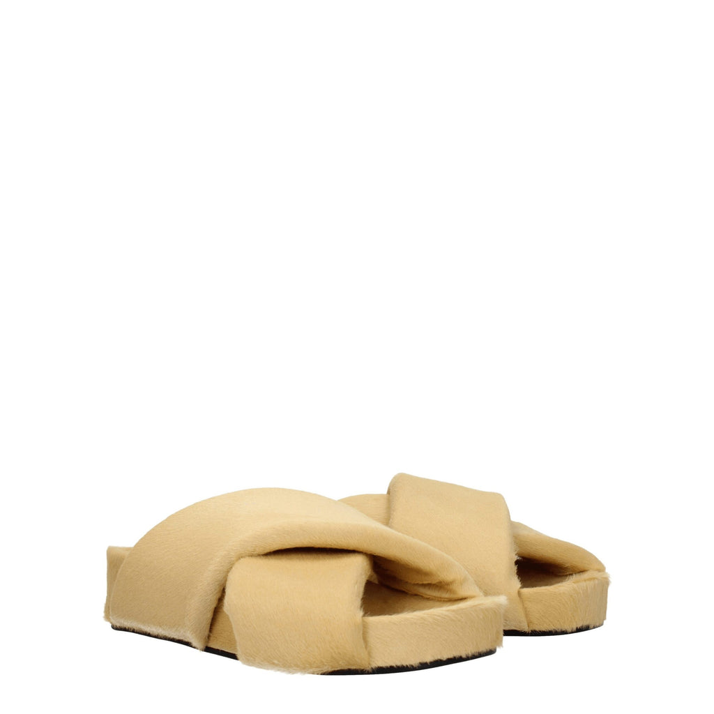 Jil Sander Beige Slippers for Women alternate view