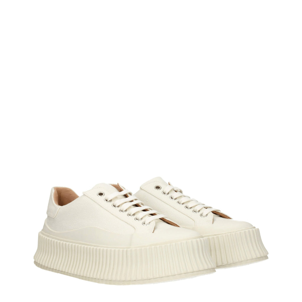 Jil Sander White Platform Sneakers for Women alternate view