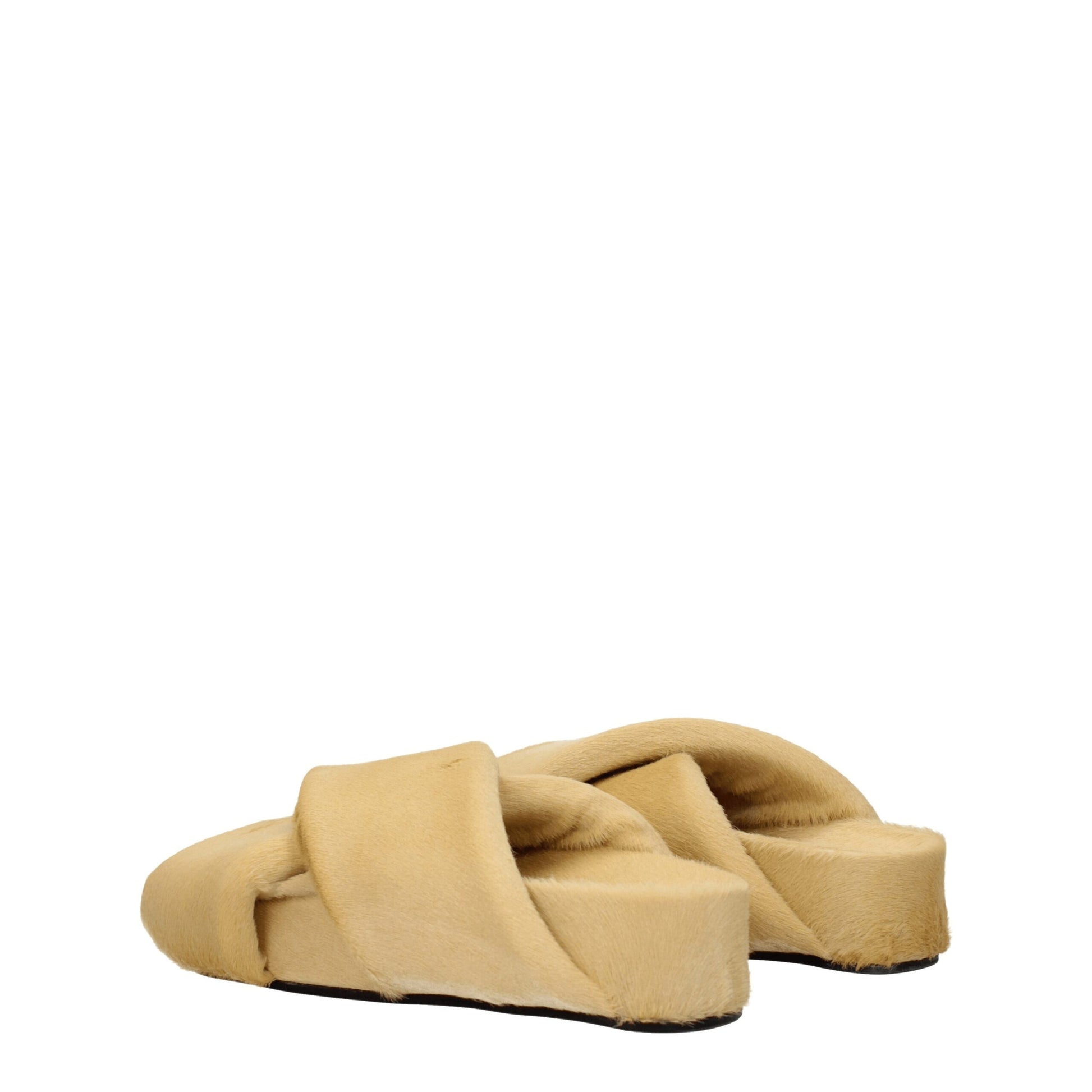Jil Sander Beige Slippers for Women side view
