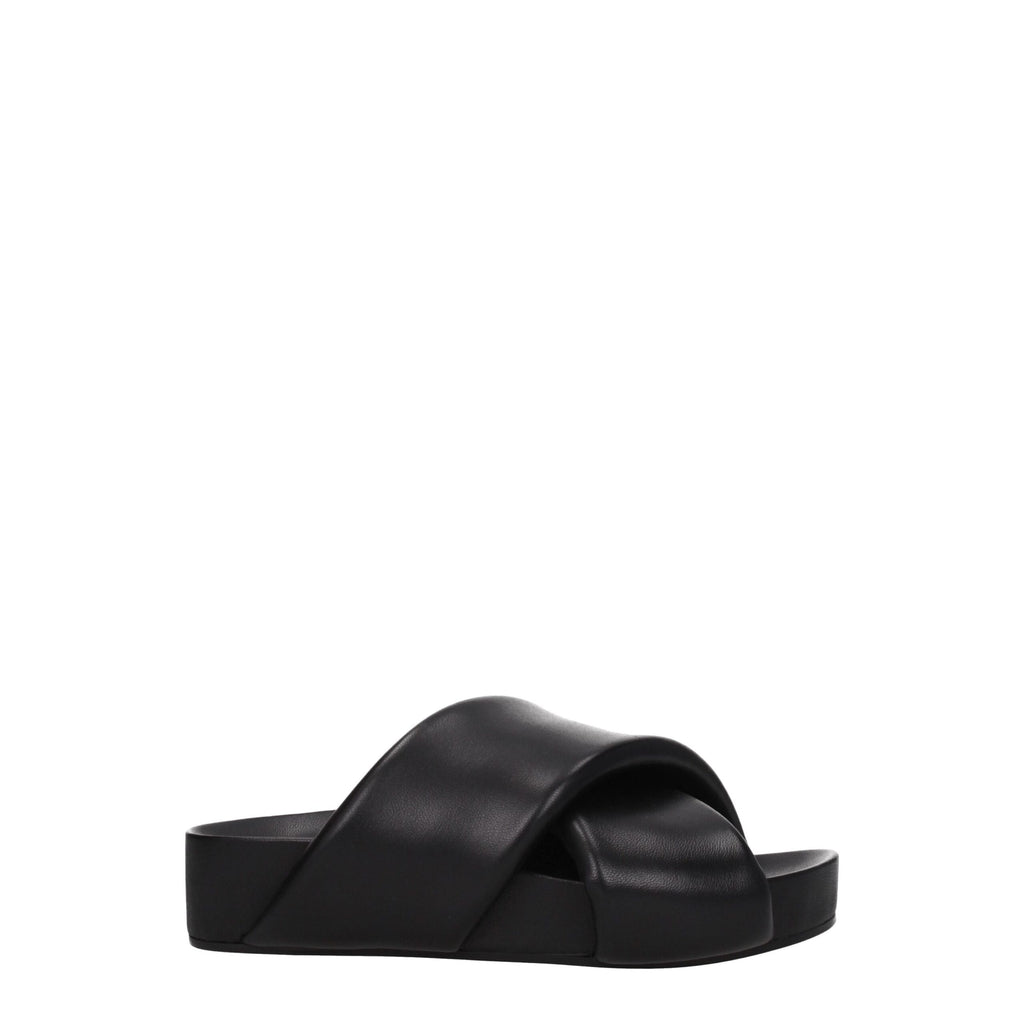 Jil Sander Black Slippers for Women