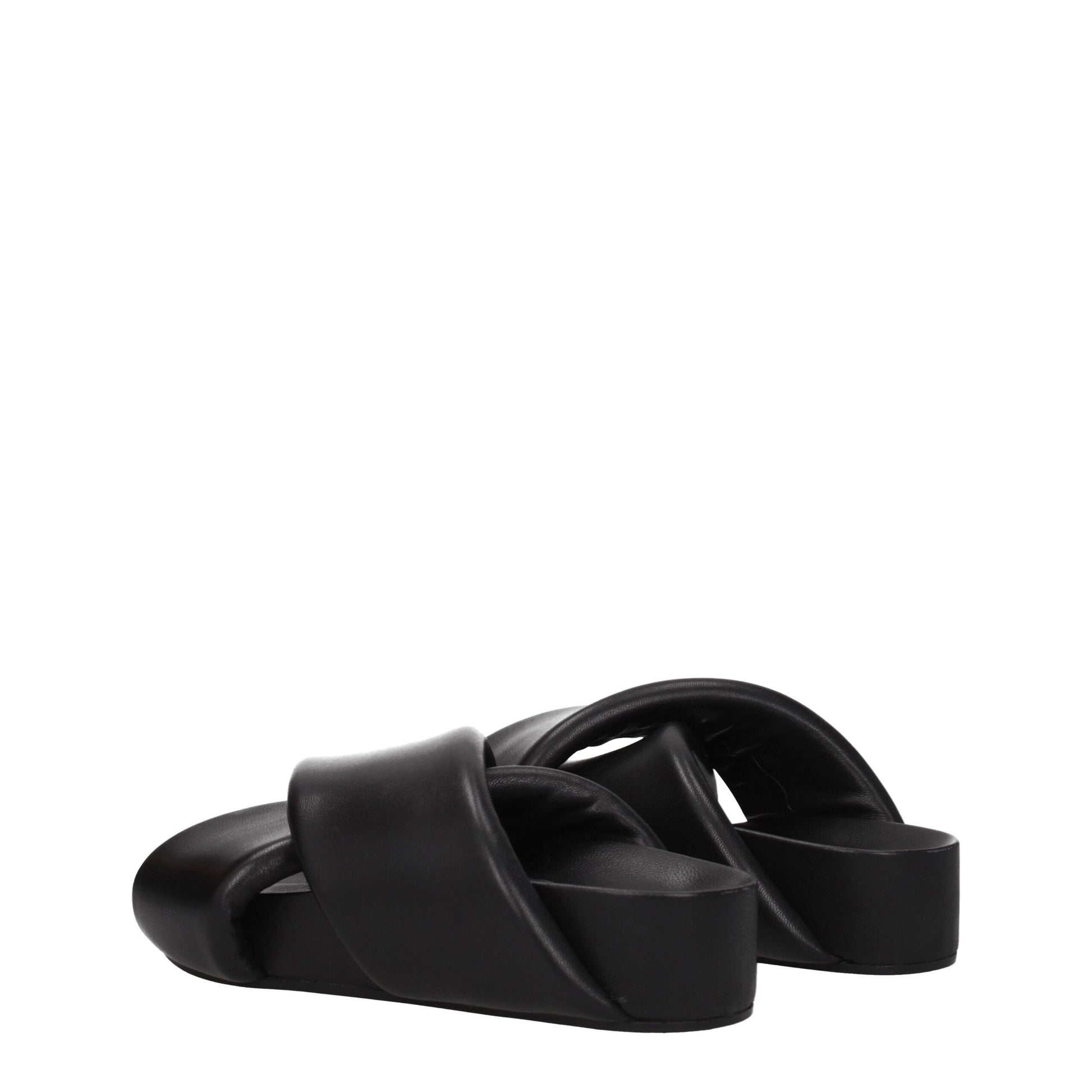 Jil Sander Black Slippers for Women side view