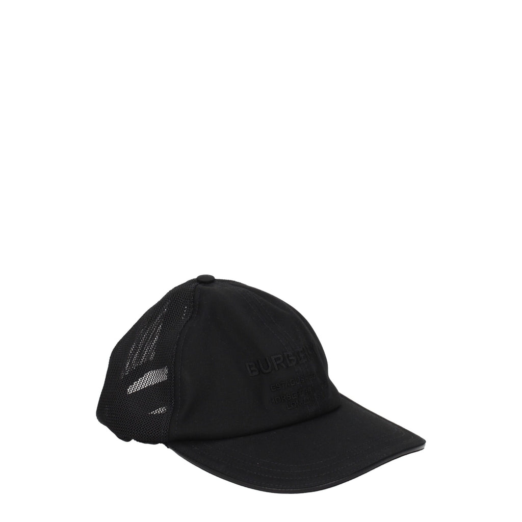 Casquette Burberry en coton noir