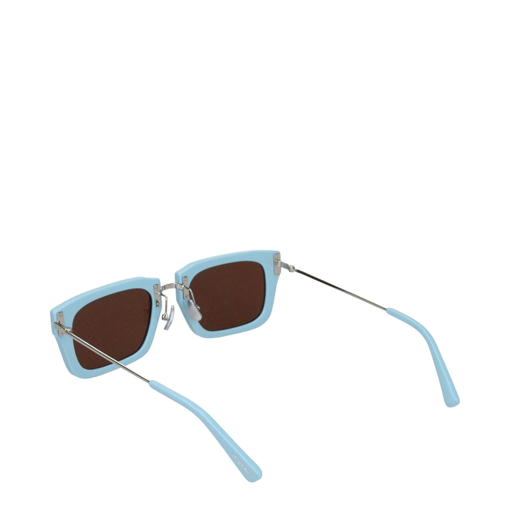 Lunettes de soleil Jacquemus en acétate bleu clair