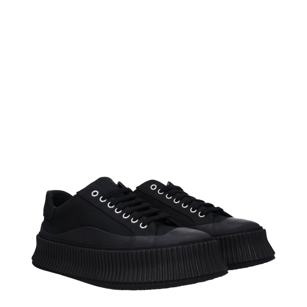 Jil Sander Black Platform Sneakers for Men alternate view