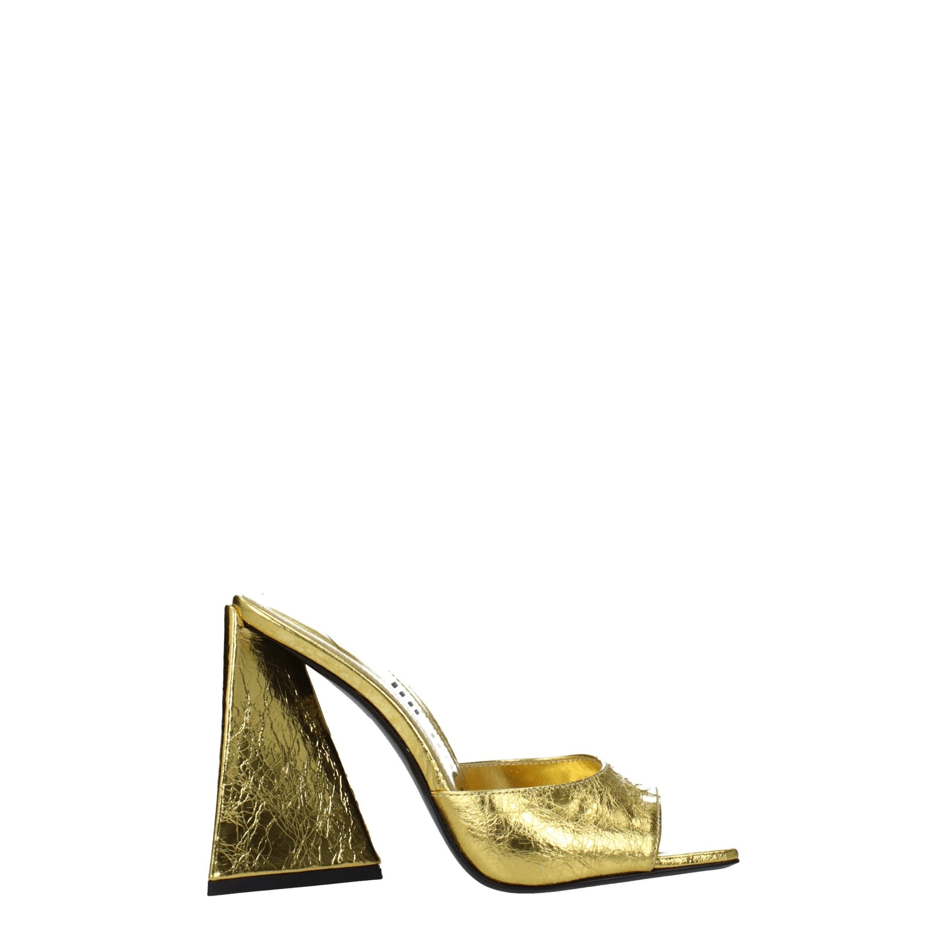 The Attico Gold Platforms for Women