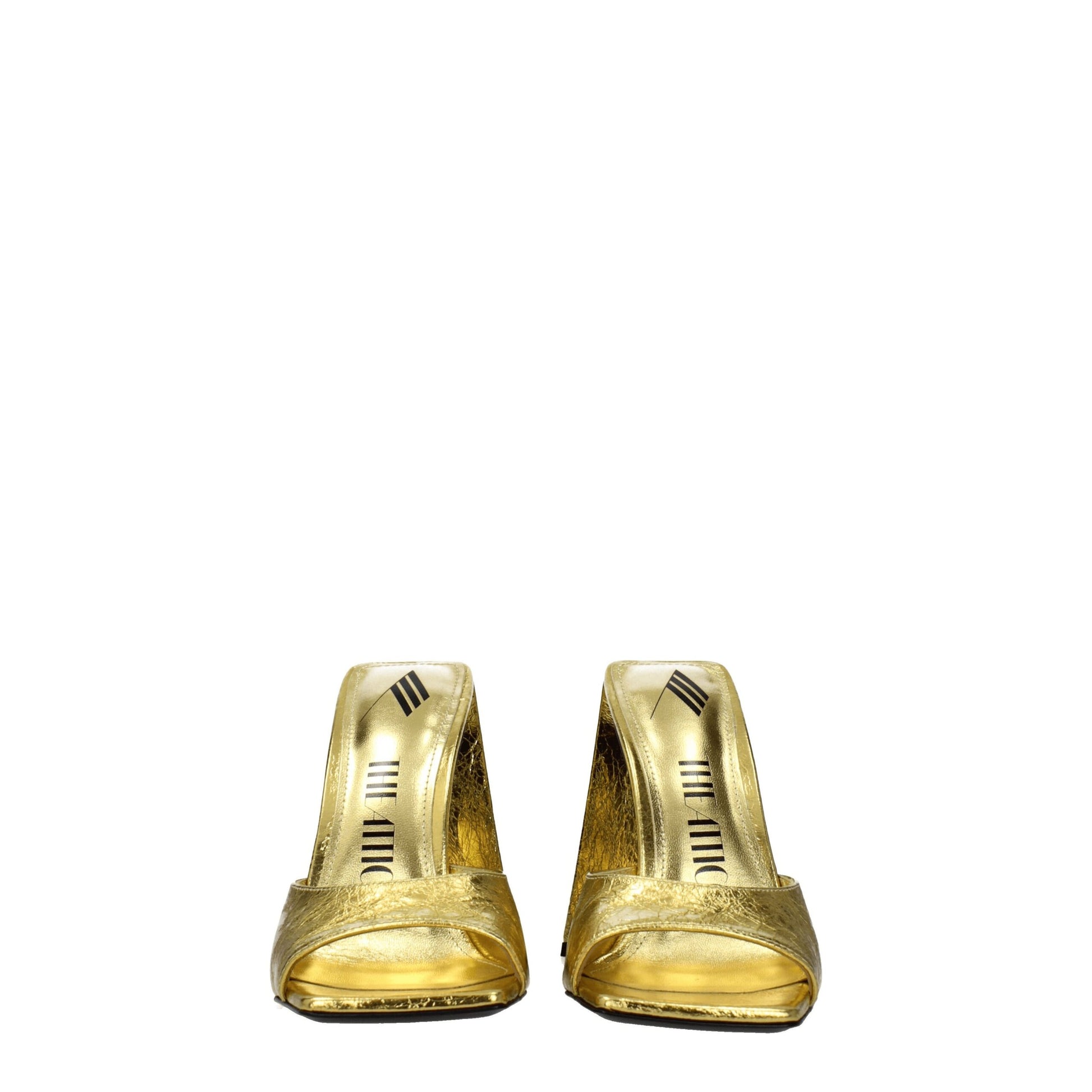 The Attico Gold Platforms for Women detail view