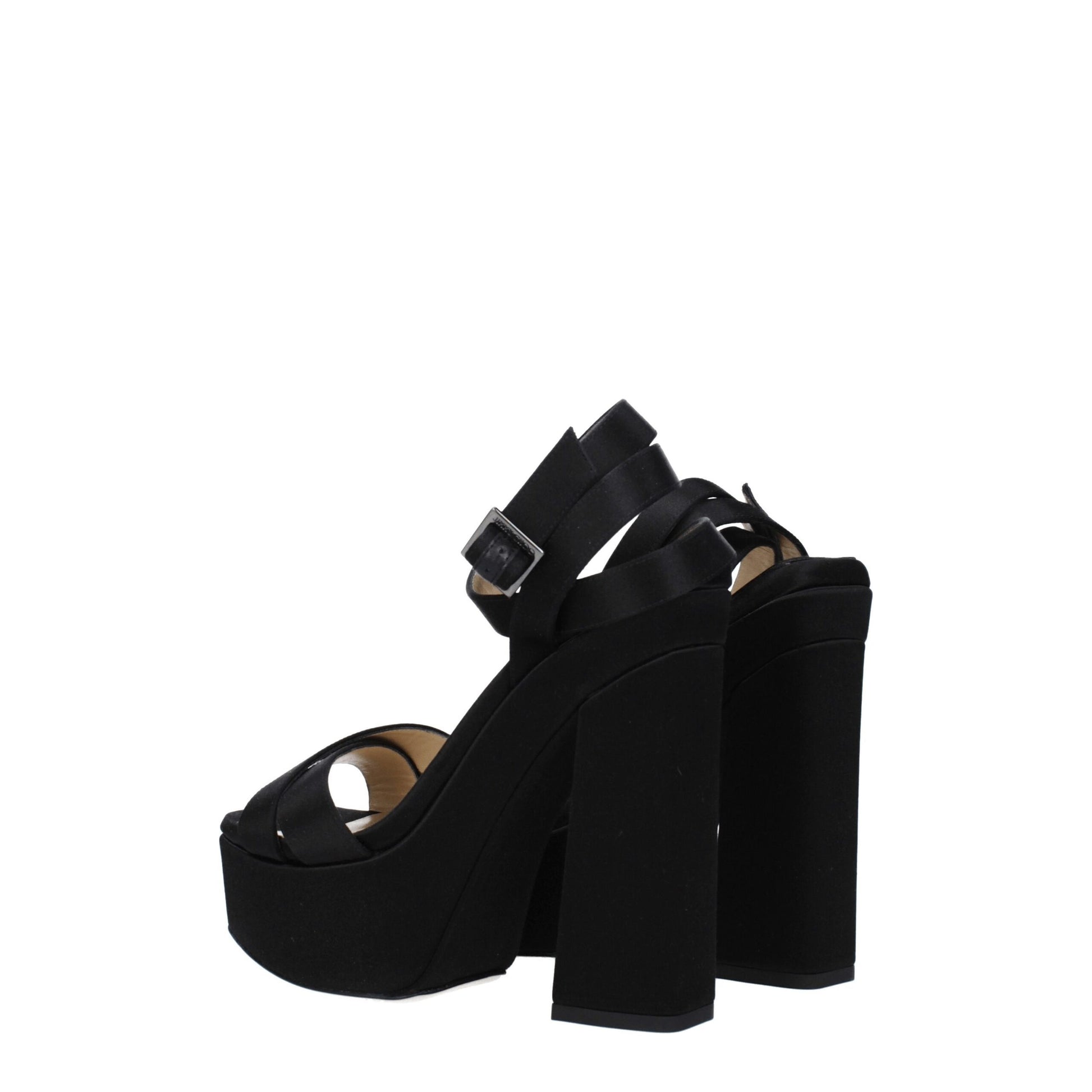 Jimmy Choo Black Platforms for Women side view