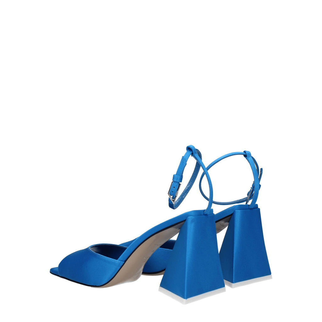 The Attico Blue Stiletto Heels for Women side view
