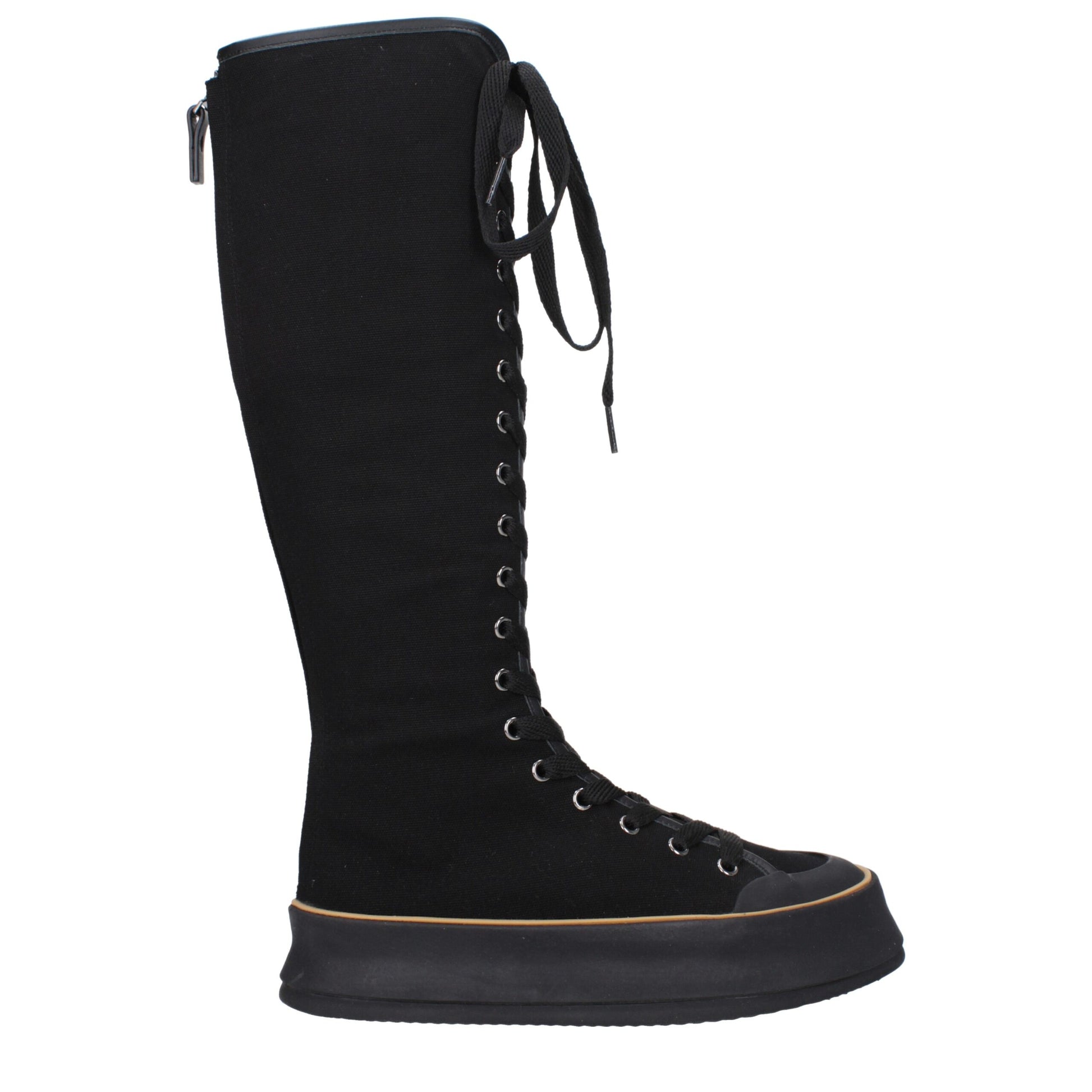 Max Mara Black Lace Up Boots for Women