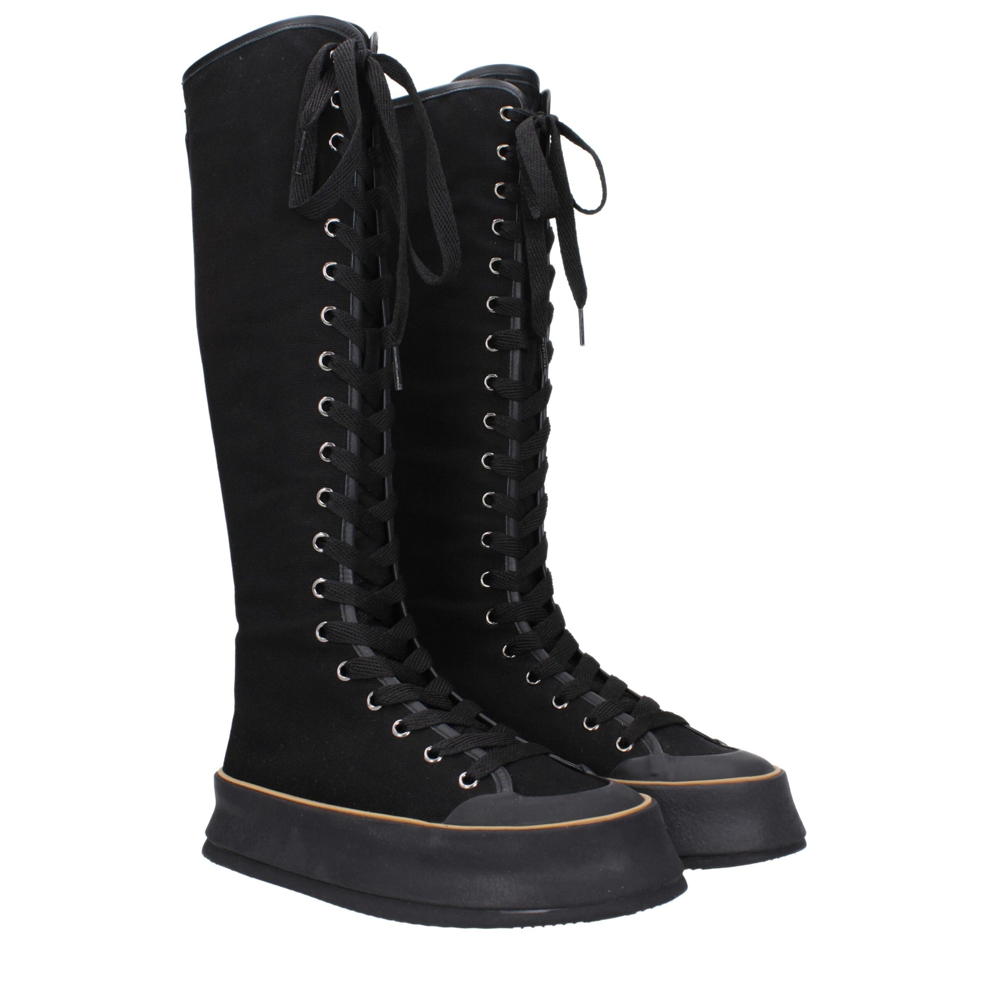 Max Mara Black Lace Up Boots for Women alternate view
