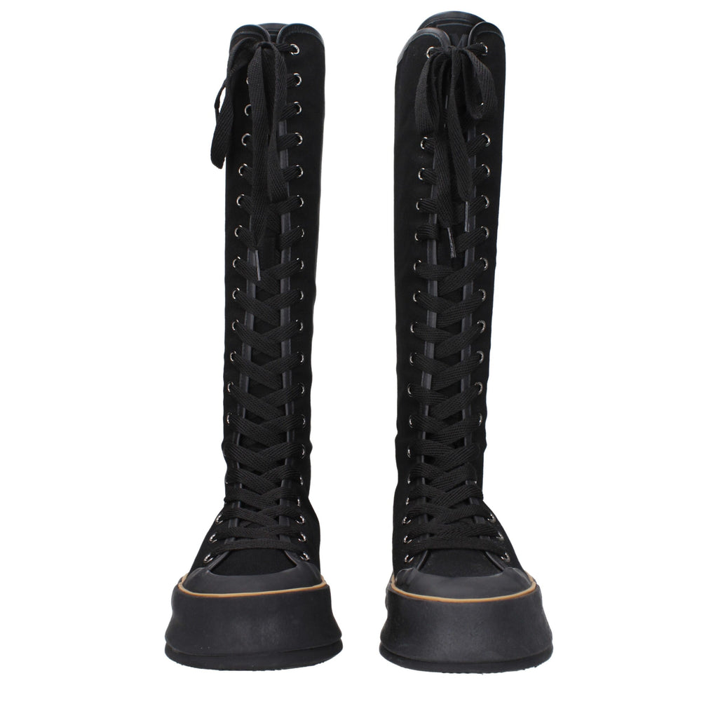 Max Mara Black Lace Up Boots for Women detail view