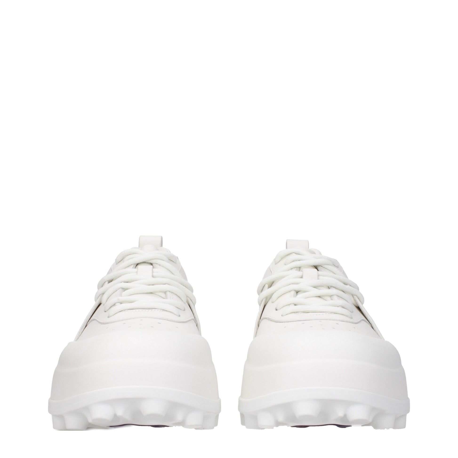 Baskets Jil Sander en cuir blanc