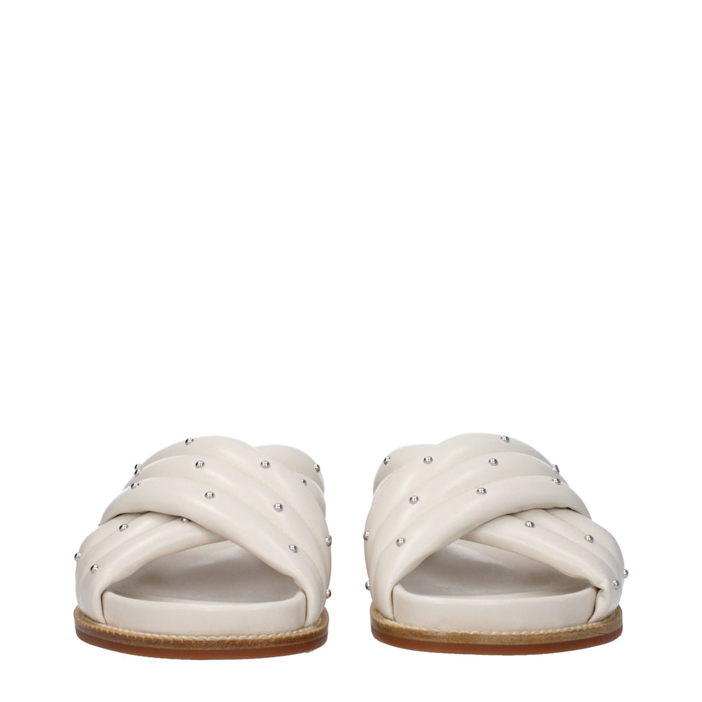 Fabiana Filippi Beige Slippers for Women detail view