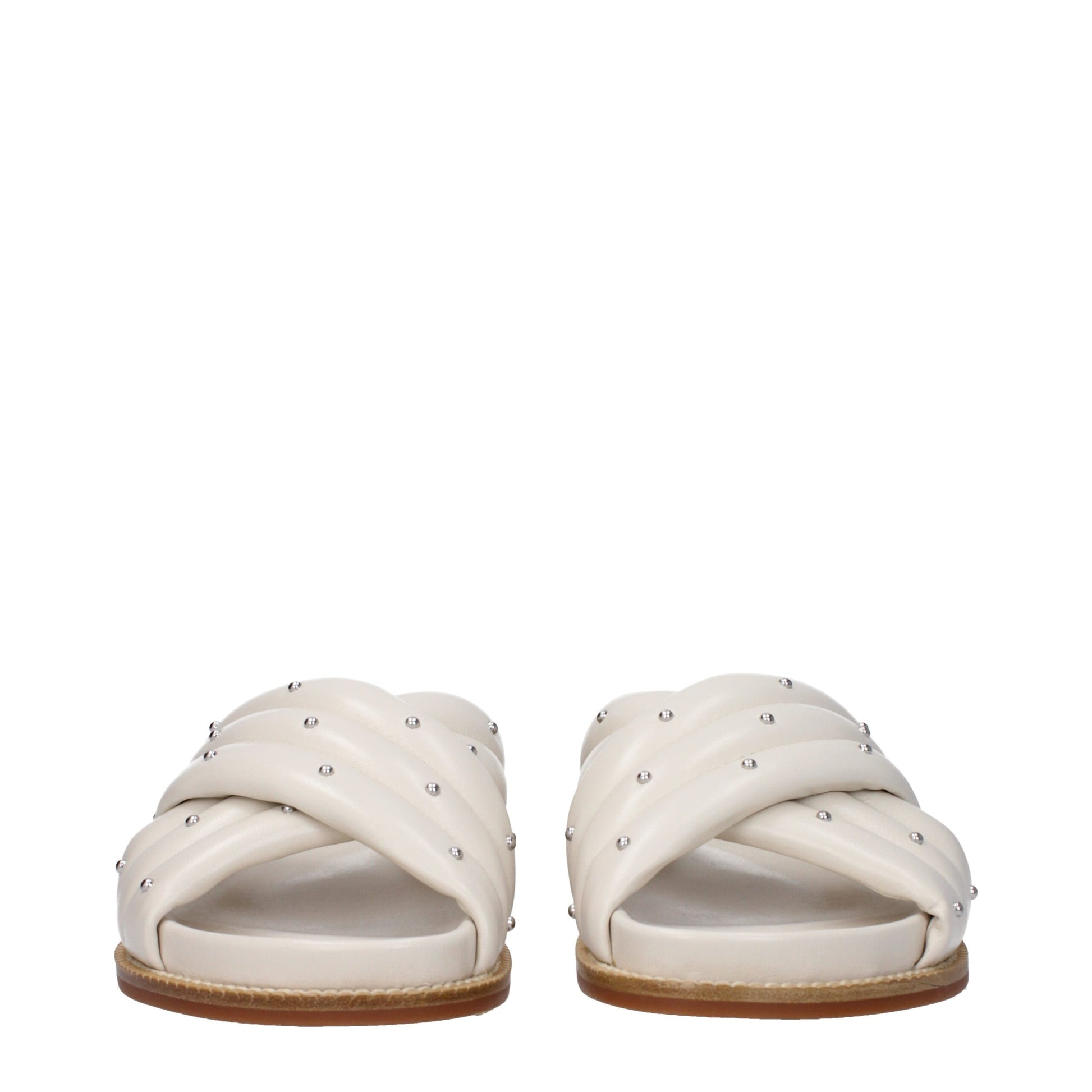 Fabiana Filippi Beige Slippers for Women detail view