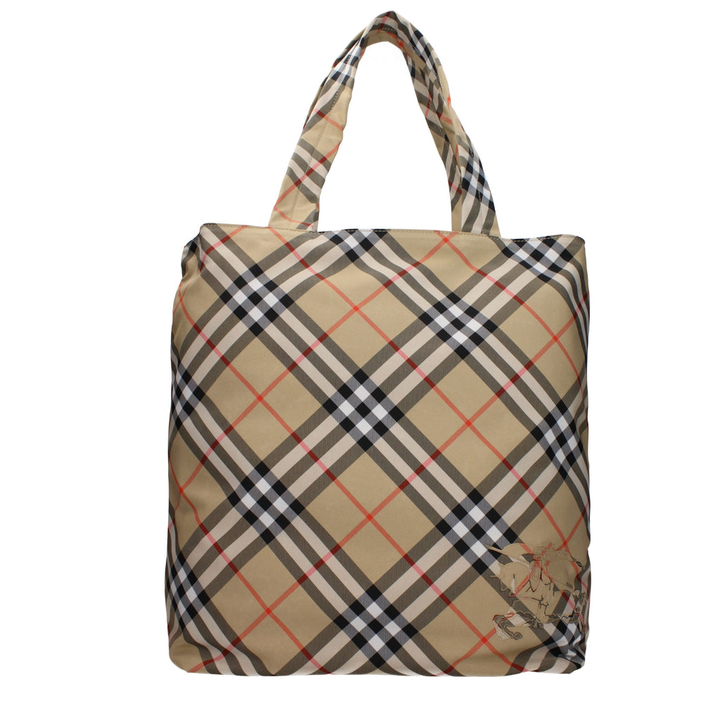 Sac bandoulière en tissu beige Burberry