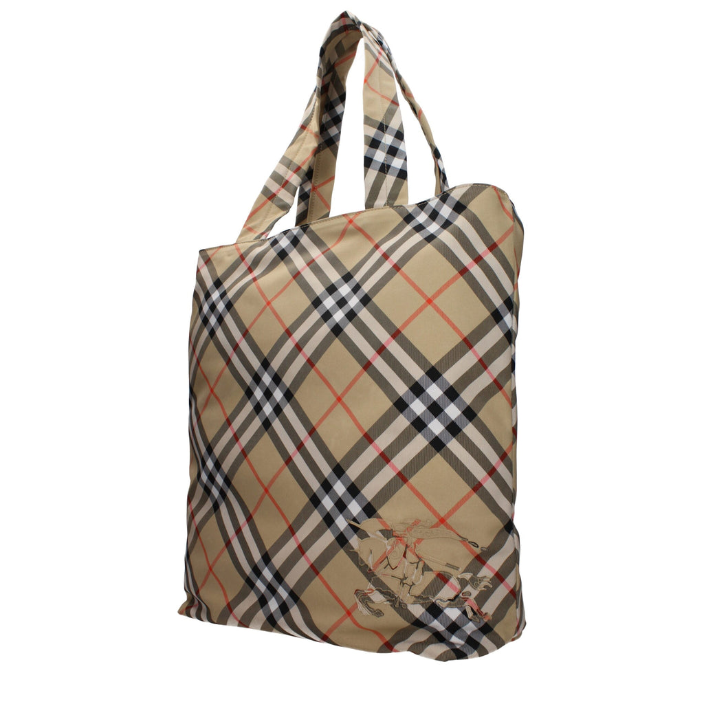 Sac bandoulière en tissu beige Burberry