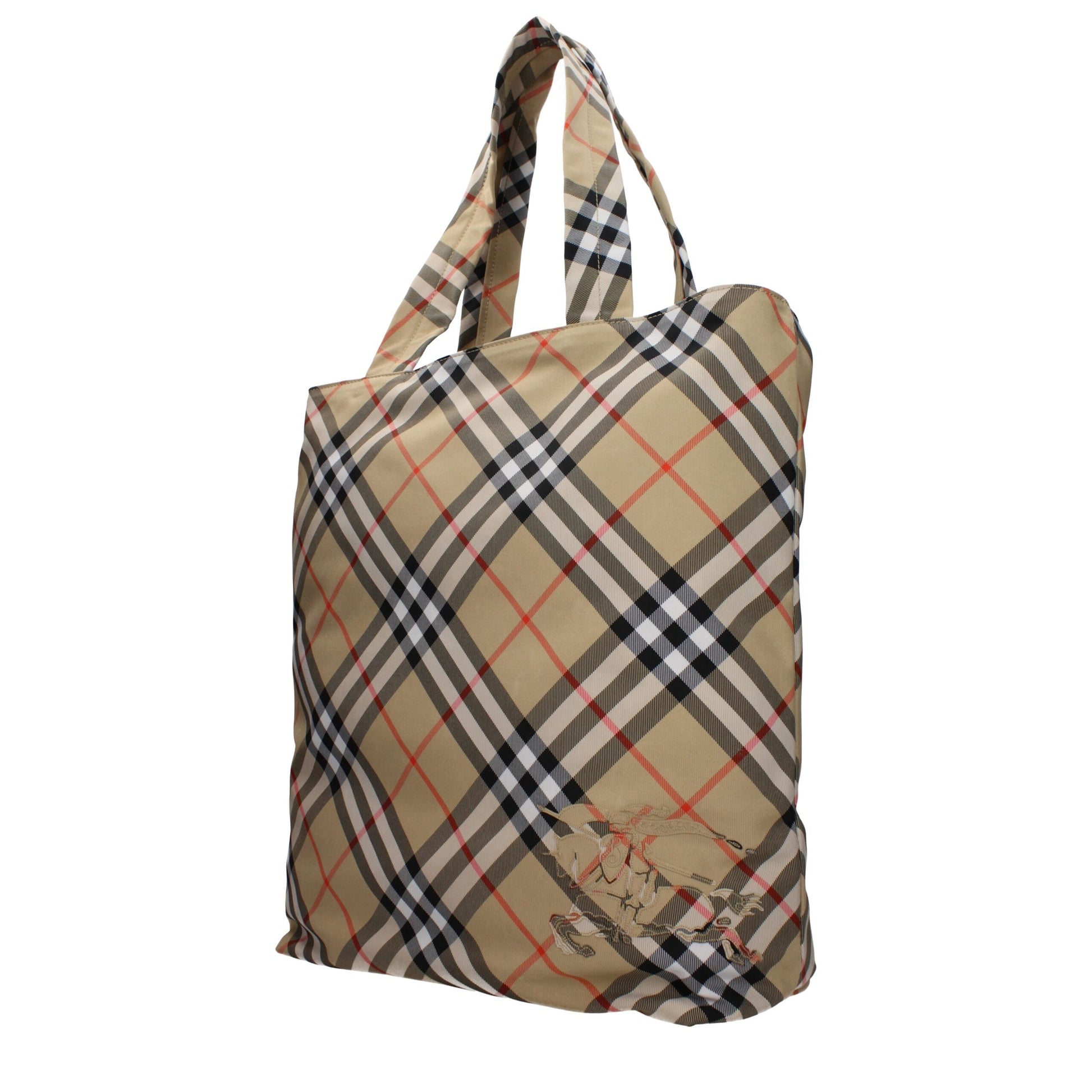 Sac bandoulière en tissu beige Burberry