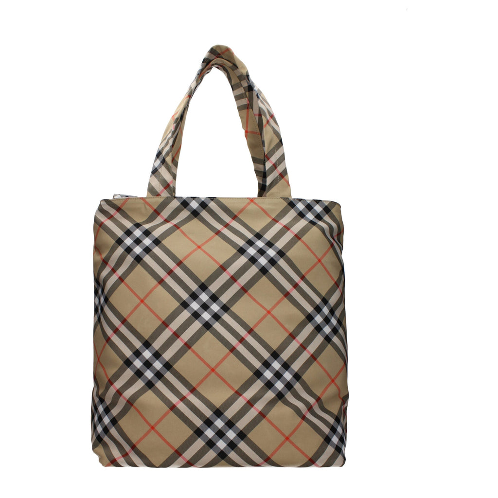 Sac bandoulière en tissu beige Burberry