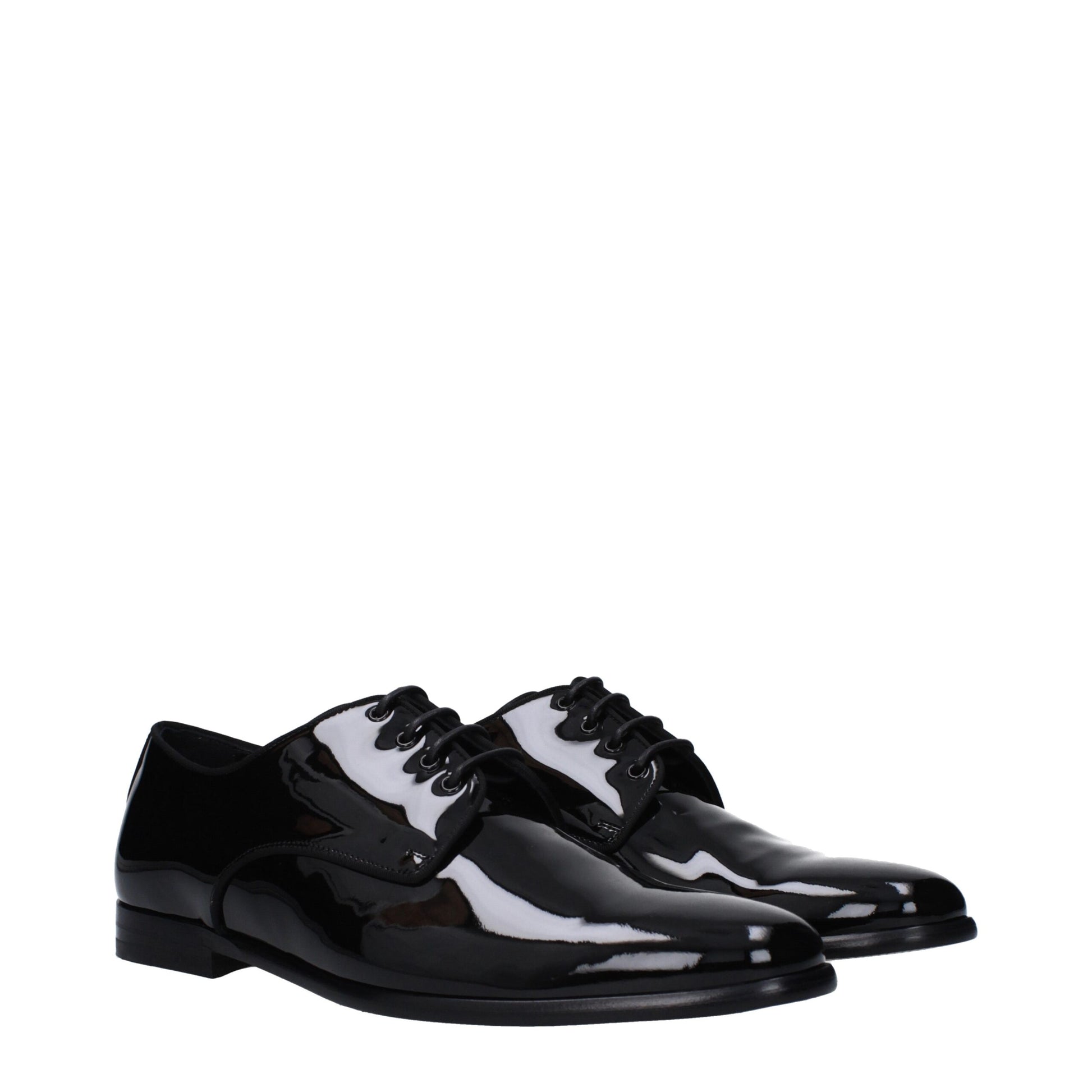 Richelieus et Derbies en cuir noir Dolce & Gabbana