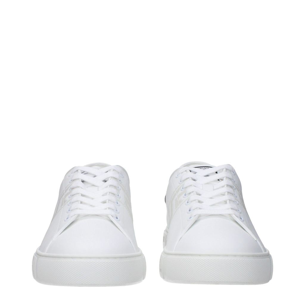 Versace White Low Top Sneakers for Men detail view